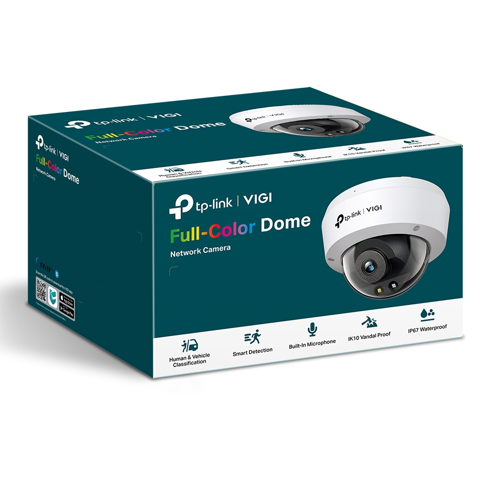 TP-Link - Câmara TP-Link  VIGI C240 2.8mm 4MP Full-Color PoE Dome QHD 1440p IP67