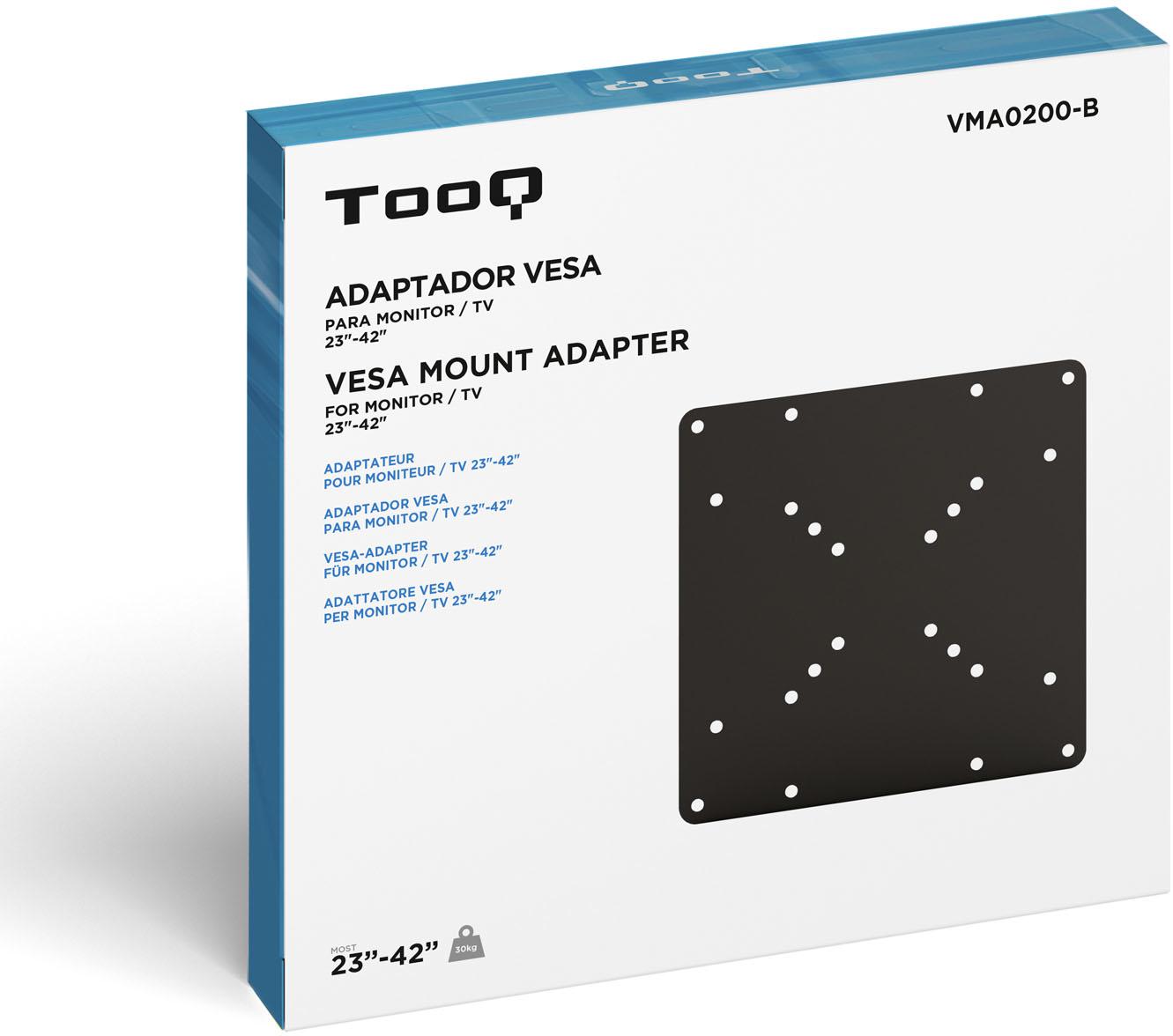 Tooq - Adaptador Vesa Tooq 200x200 23" a 42" Max. 30Kg Preto