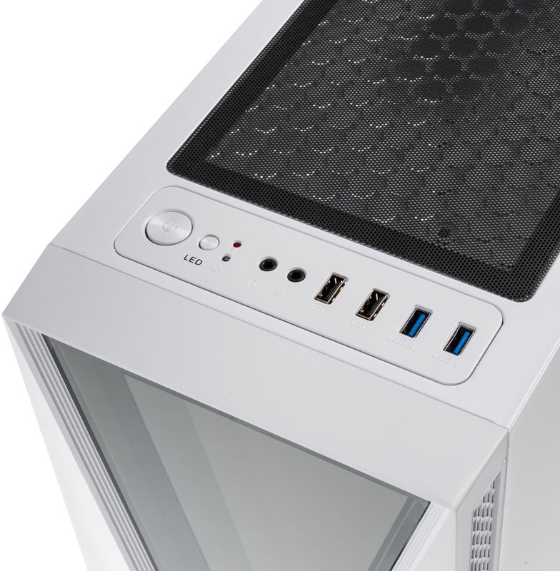Kolink - Caixa ATX Kolink VOID RGB Vidro Temperado Branco