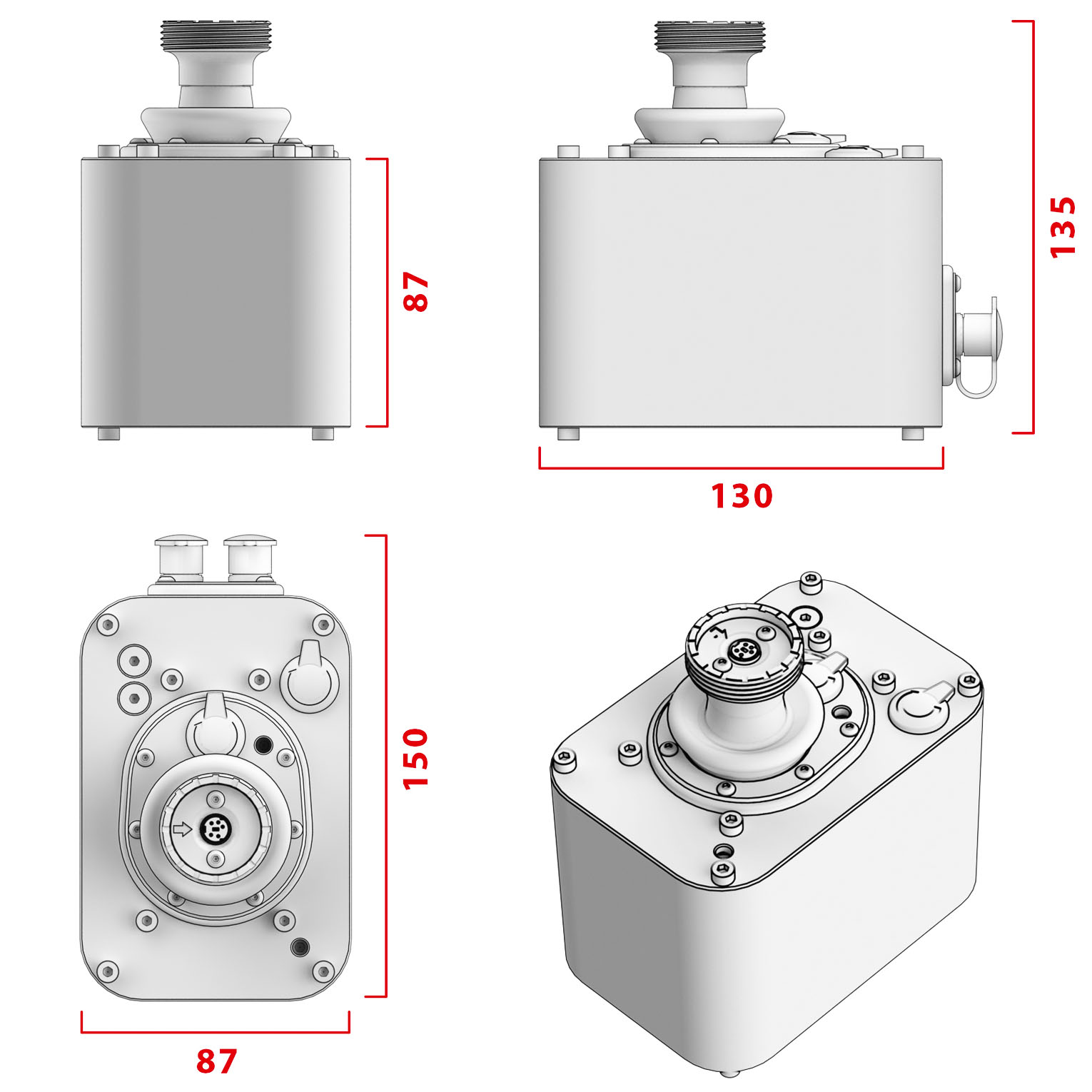 virpil-controls - Base para Flightstick VIRPIL Controls MongoosT-50CM3