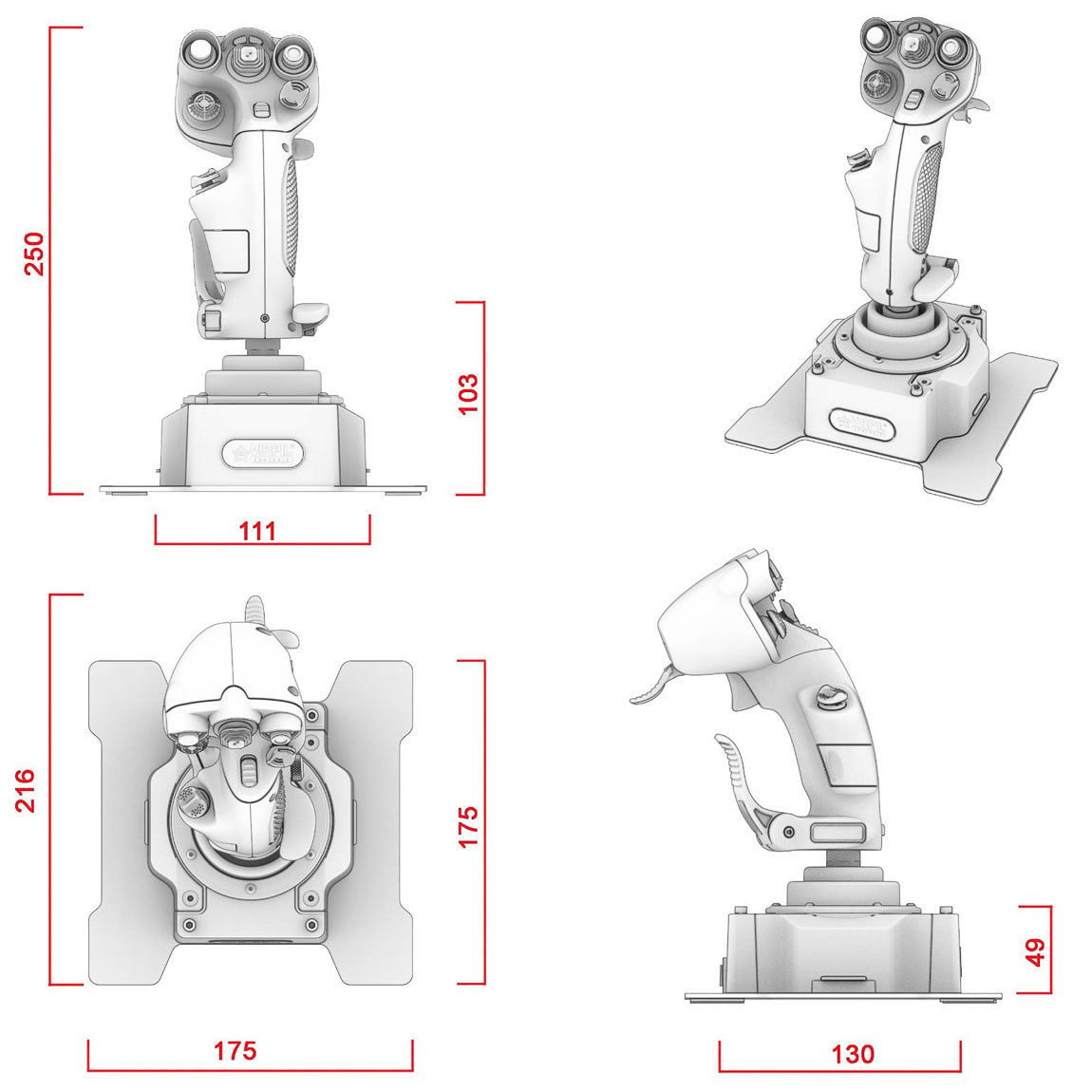 virpil-controls - Flightstick VIRPIL Controls CDT AEROMAX R