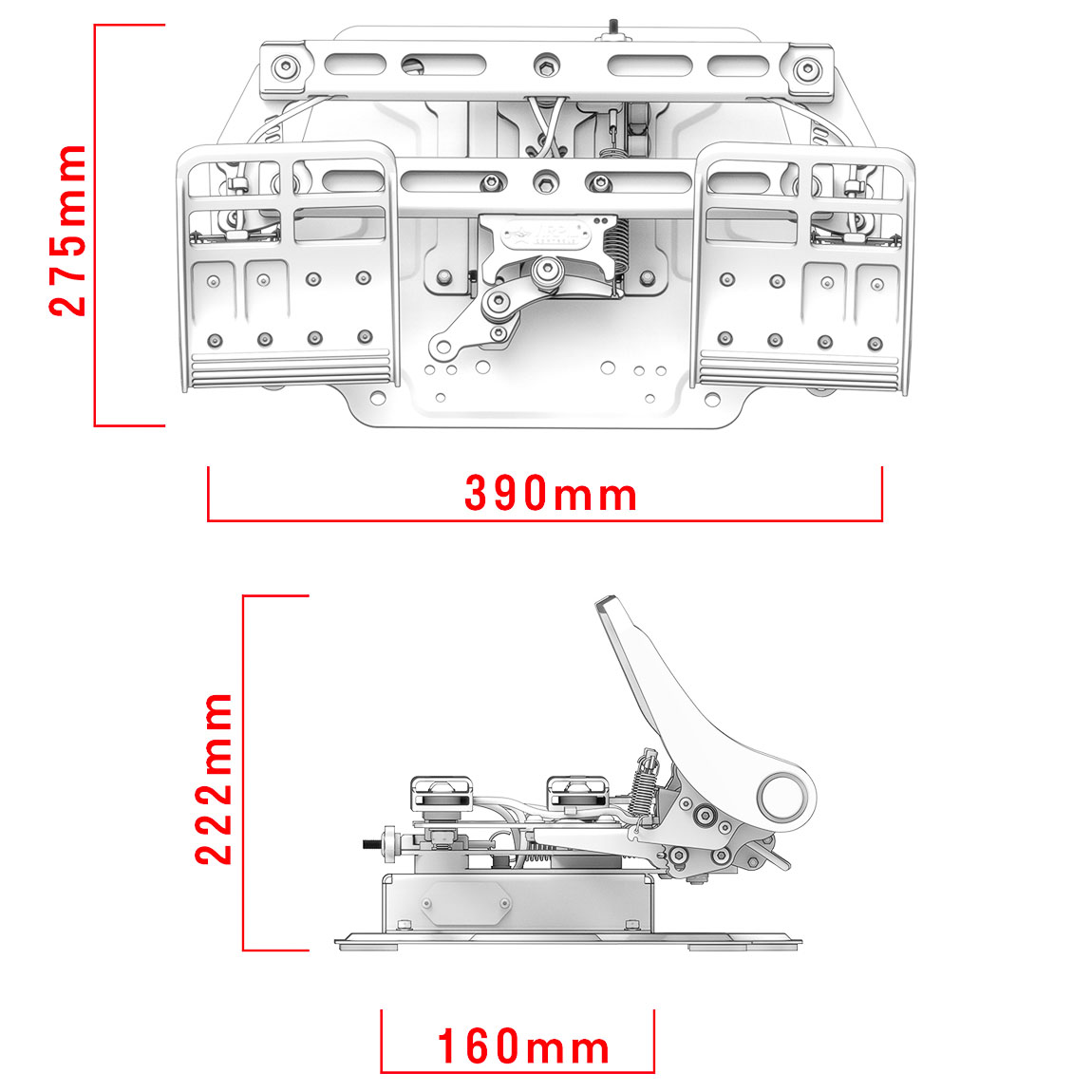 virpil-controls - Pedais VIRPIL Controls R1 Falcon Rudder