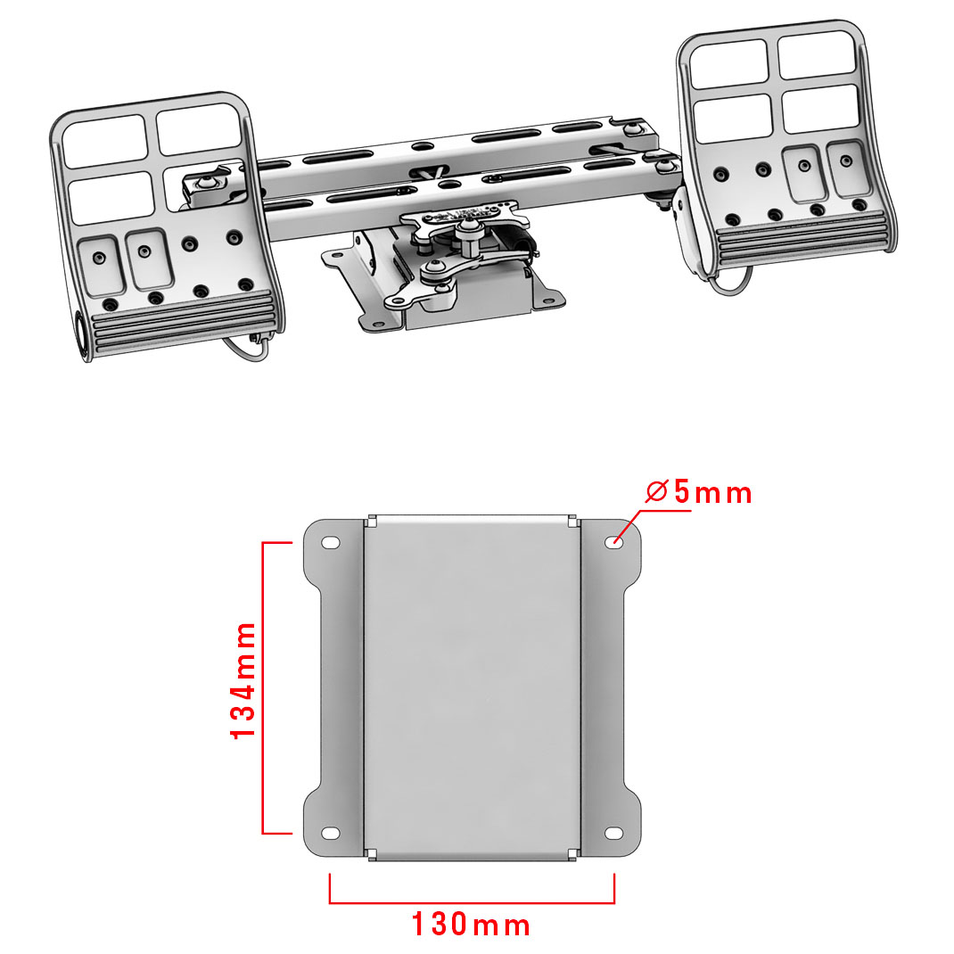 virpil-controls - Pedais VIRPIL Controls R1 Falcon Rudder