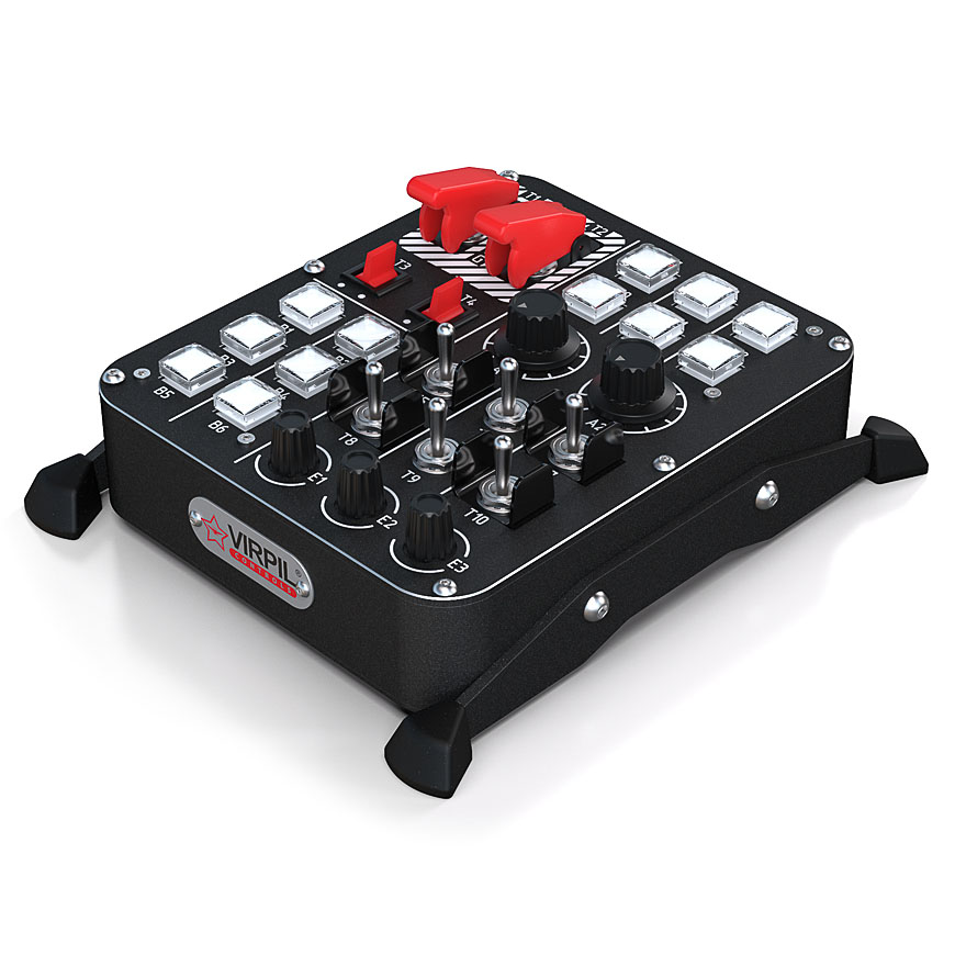 virpil-controls - Painel Controlo VIRPIL Universal Control Panel 1, 27 elementos