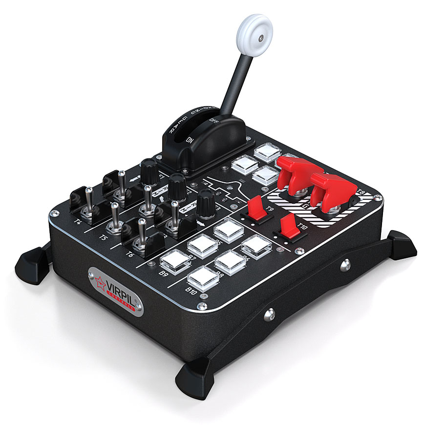virpil-controls - Painel Controlo VIRPIL Universal Control Panel 2, 24 elementos