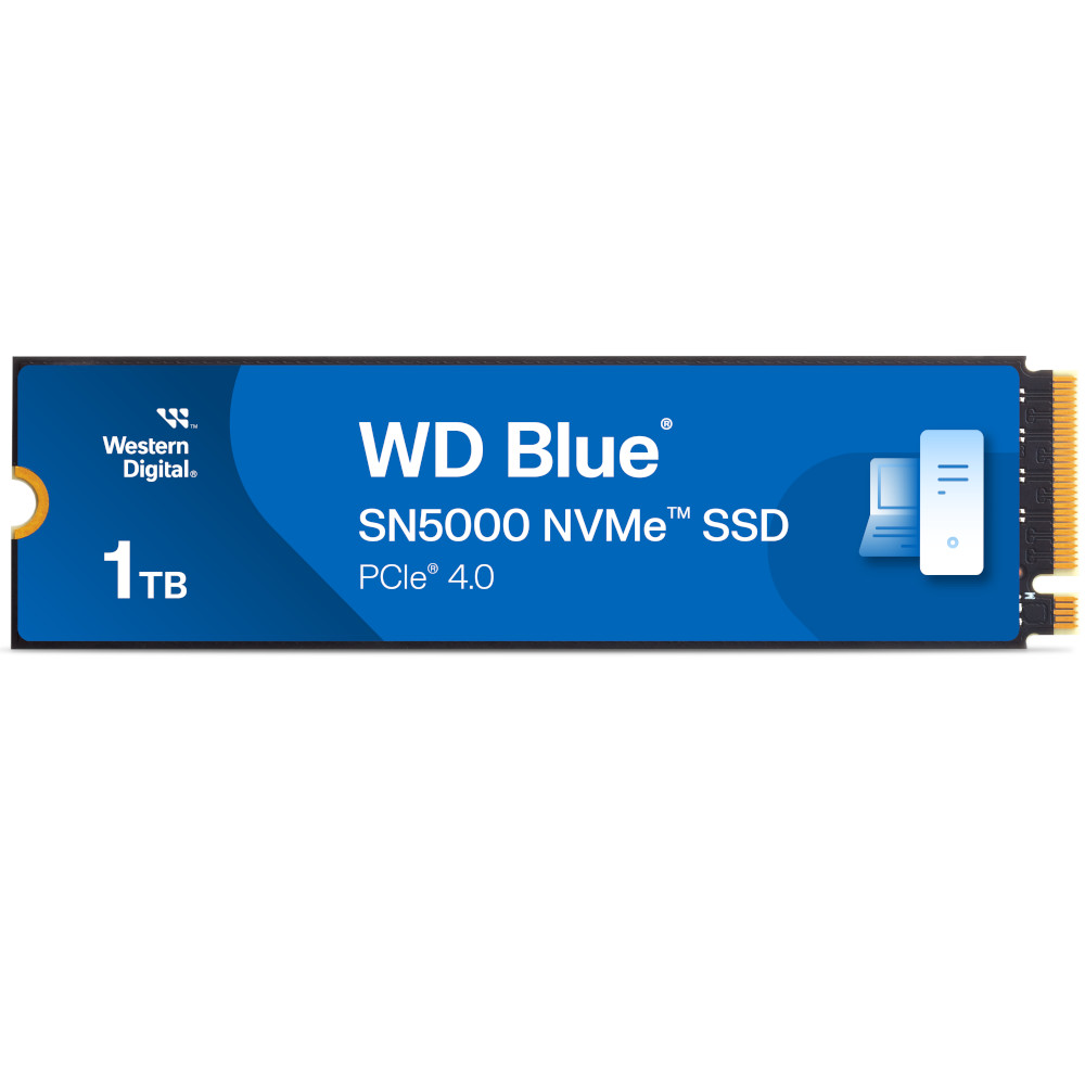 WD - Disco SSD Western Digital Blue SN5000 1TB Gen4 M.2 NVMe (5150/4900MB/s)