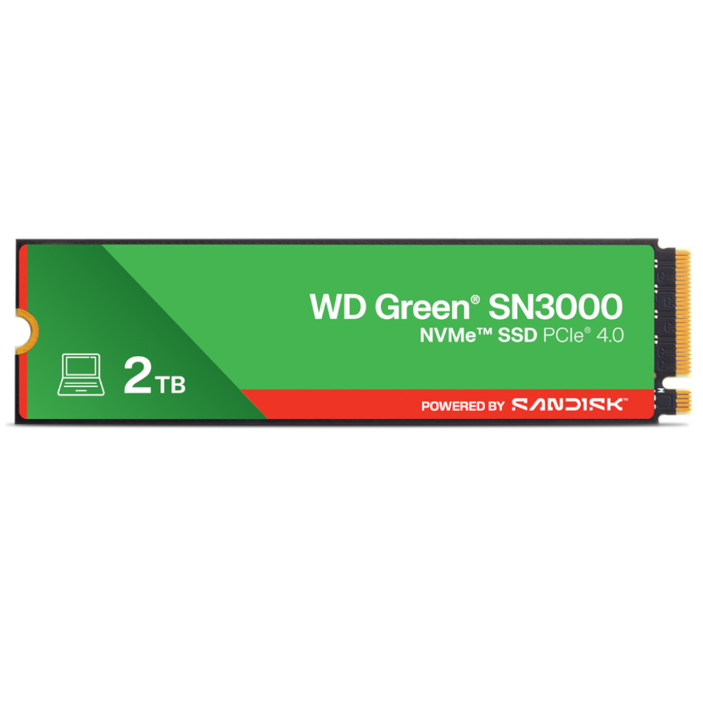 Picture of Picture of Disco SSD Western Digital Green SN3000 2TB Gen4 M.2 NVMe (5000/4200MB/s)
