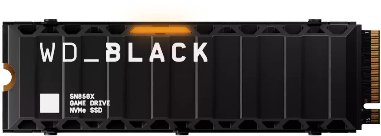 Picture of Picture of SSD Western Digital Black SN850X 4TB Heatsink Gen4 M.2 NVMe (7300/6600MB/s)
