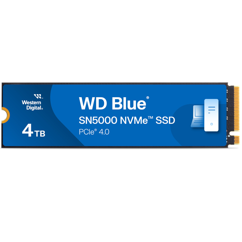 WD - Disco SSD Western Digital Blue SN5000 4TB Gen4 M.2 NVMe (5500/5000MB/s)