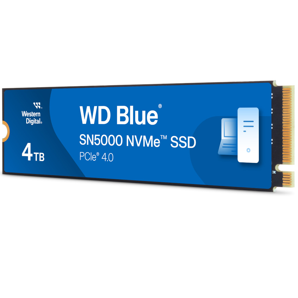 WD - Disco SSD Western Digital Blue SN5000 4TB Gen4 M.2 NVMe (5500/5000MB/s)