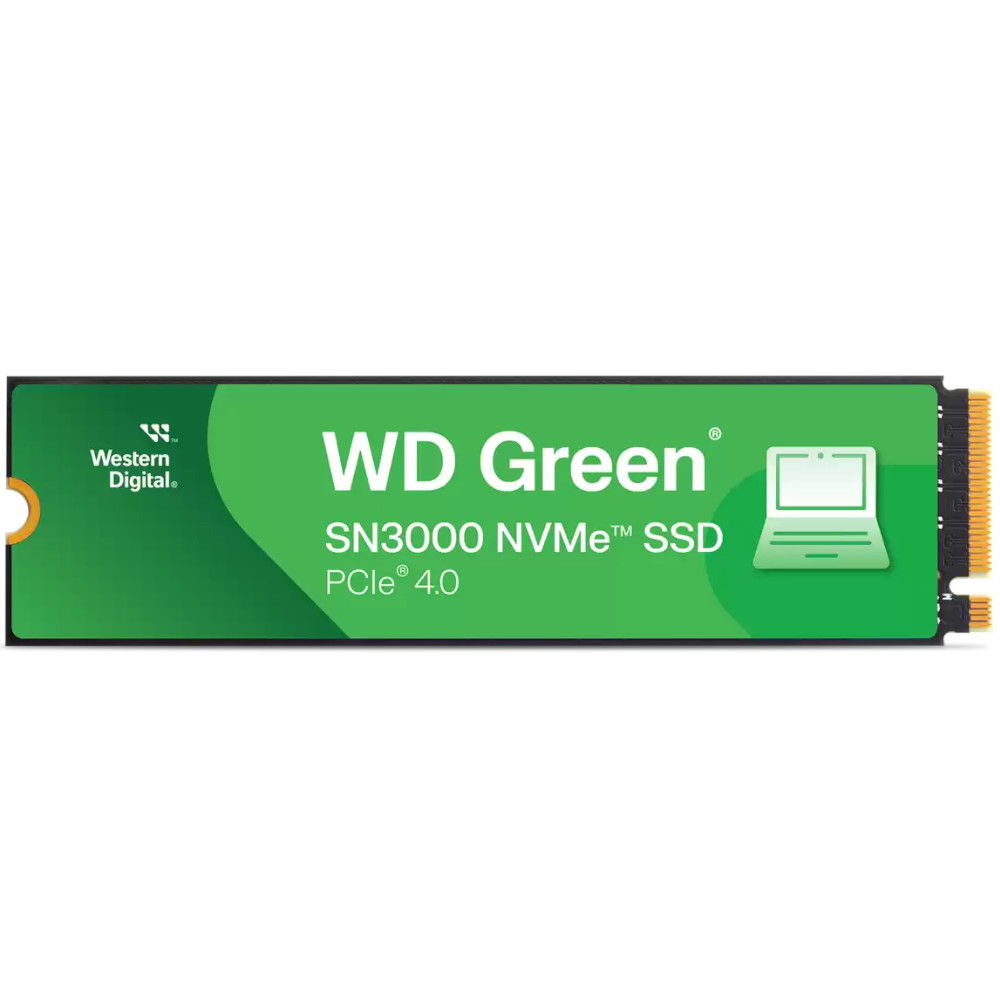 WD - Disco SSD Western Digital Green SN3000 500GB Gen4 M.2 NVMe (5000/4100MB/s)
