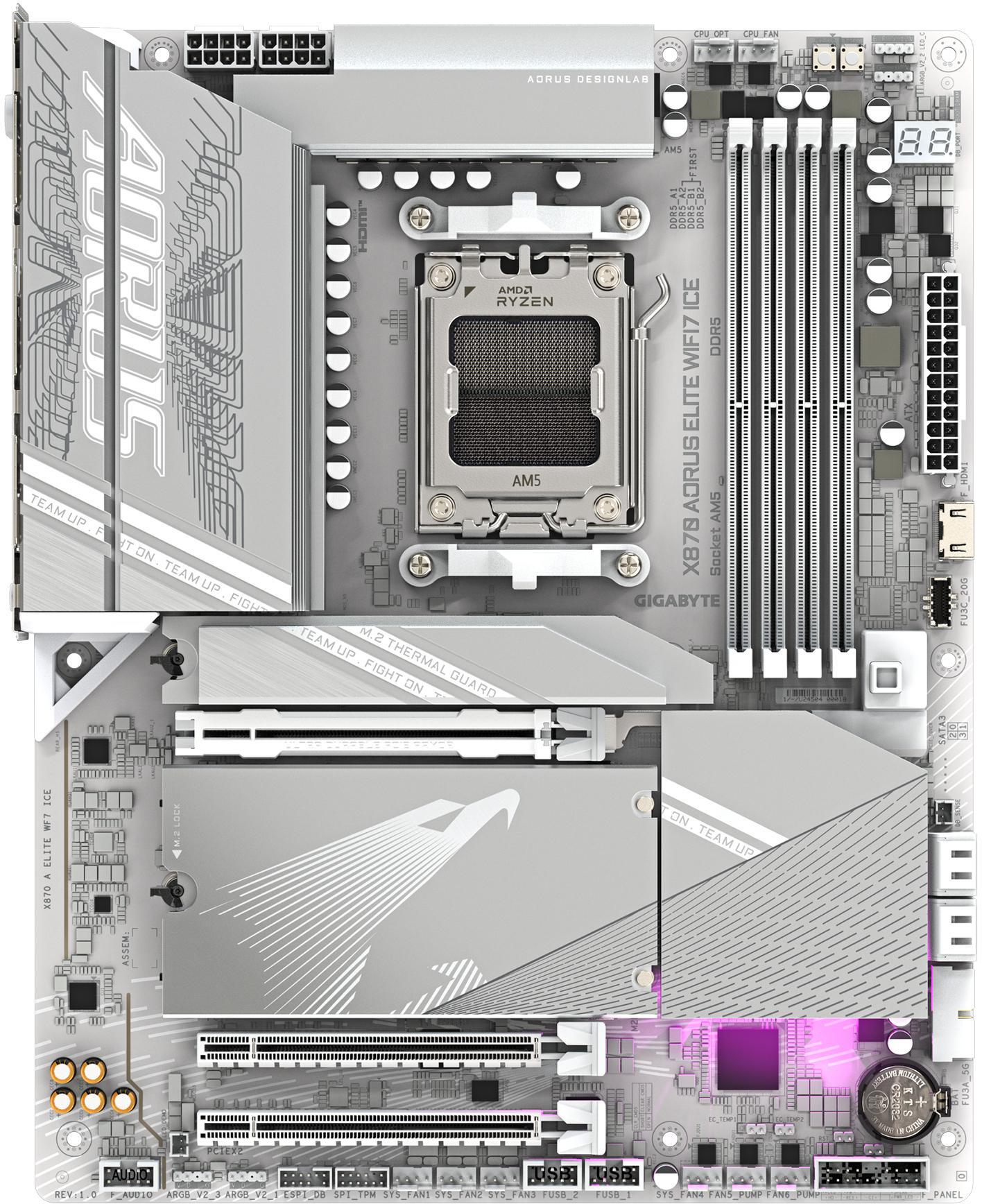 Picture of Picture of Motherboard Gigabyte X870 Aorus Elite ICE WiFi7