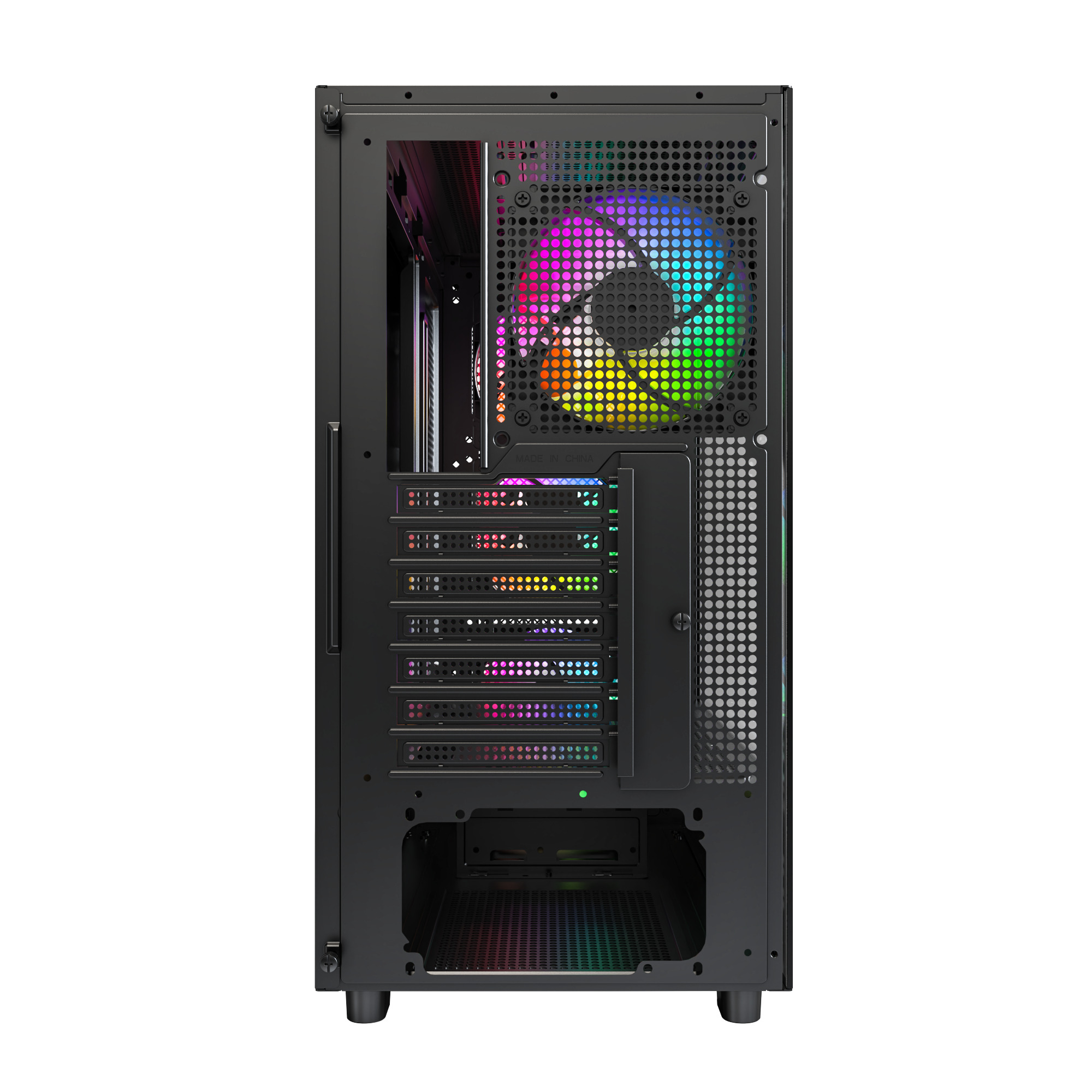 Montech - Caixa ATX Montech XR RGB Vidro Temperado Preto/Madeira