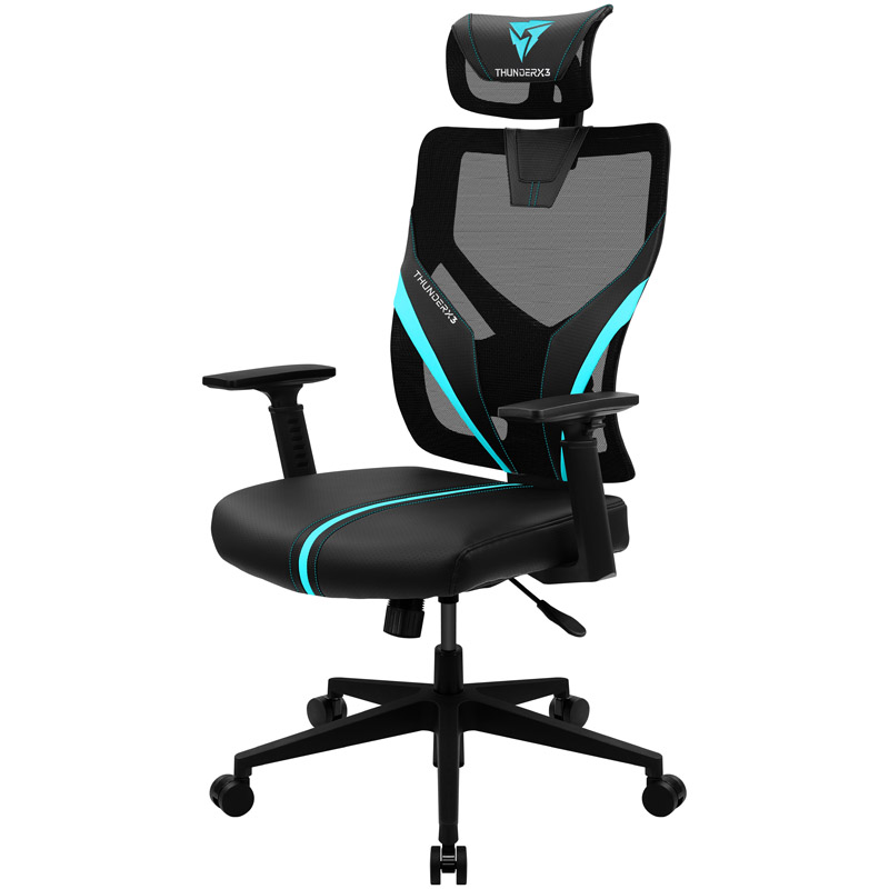 ThunderX3 - Cadeira Gaming Ergonomica ThunderX3 YAMA 1 - Preto/Turquesa