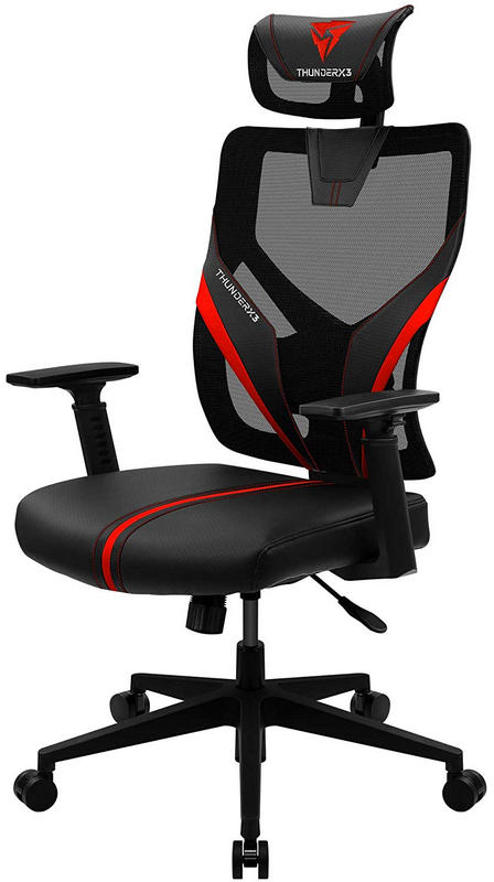 ThunderX3 - Cadeira Gaming Ergonomica ThunderX3 YAMA 1 - Preto / Vermelho