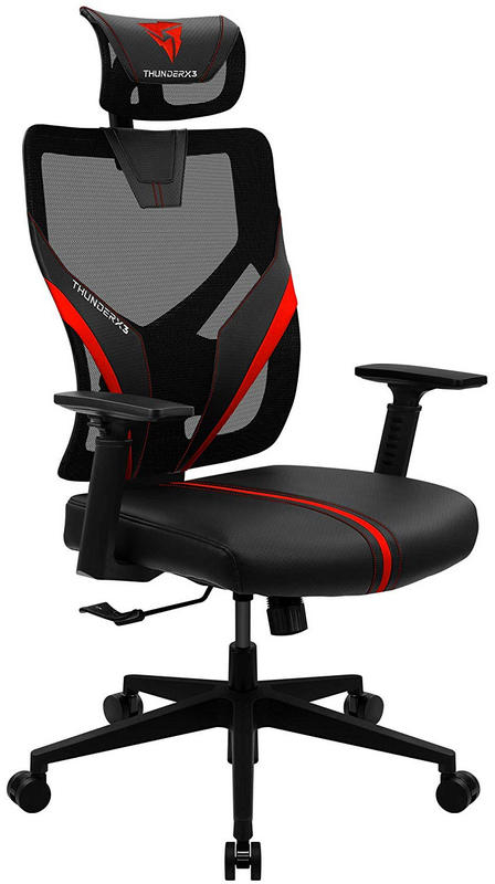 ThunderX3 - Cadeira Gaming Ergonomica ThunderX3 YAMA 1 - Preto / Vermelho