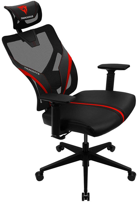 ThunderX3 - Cadeira Gaming Ergonomica ThunderX3 YAMA 1 - Preto / Vermelho