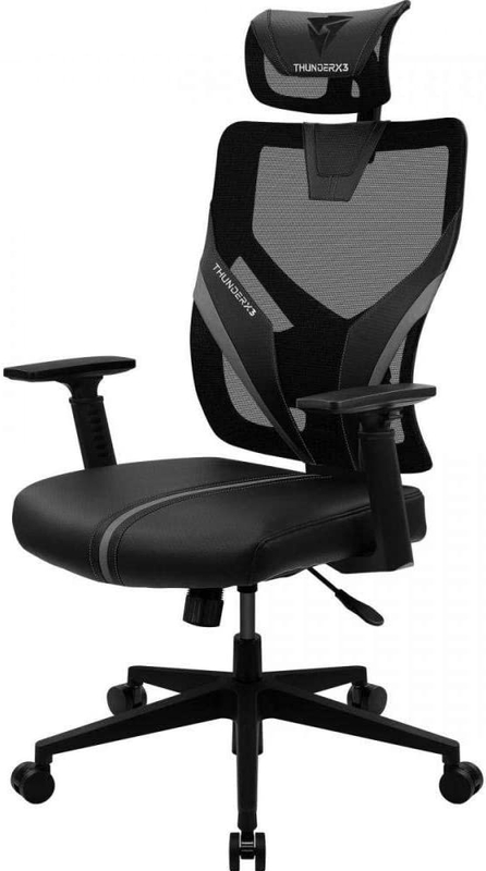 ThunderX3 - Cadeira Gaming Ergonomica ThunderX3 YAMA 1 - Preto / Preto
