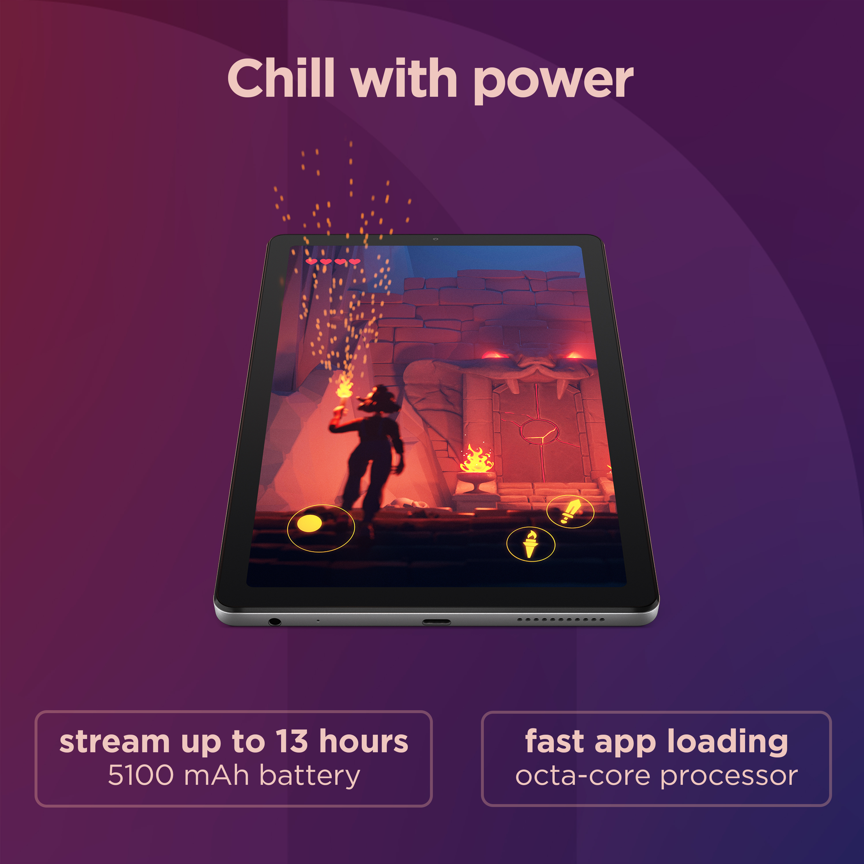 Lenovo - Tablet Lenovo Tab M9 TB-310FU 9.0" (4 / 64GB) WiFi Cinzento + Capa