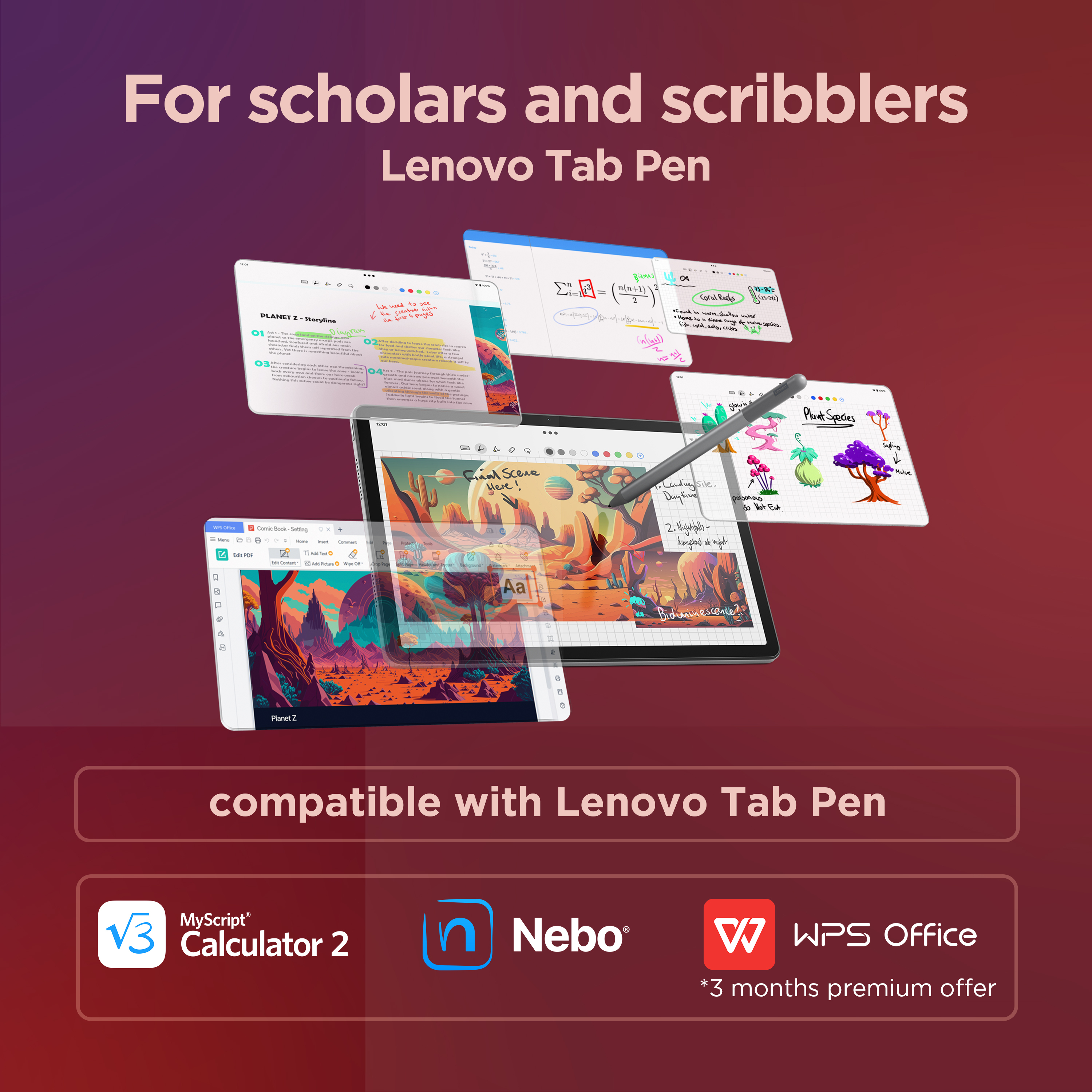Lenovo - Tablet Lenovo Tab M11 TB-330FU 11" (4 / 128GB) 90Hz WiFi Cinzento + Capa + Pen