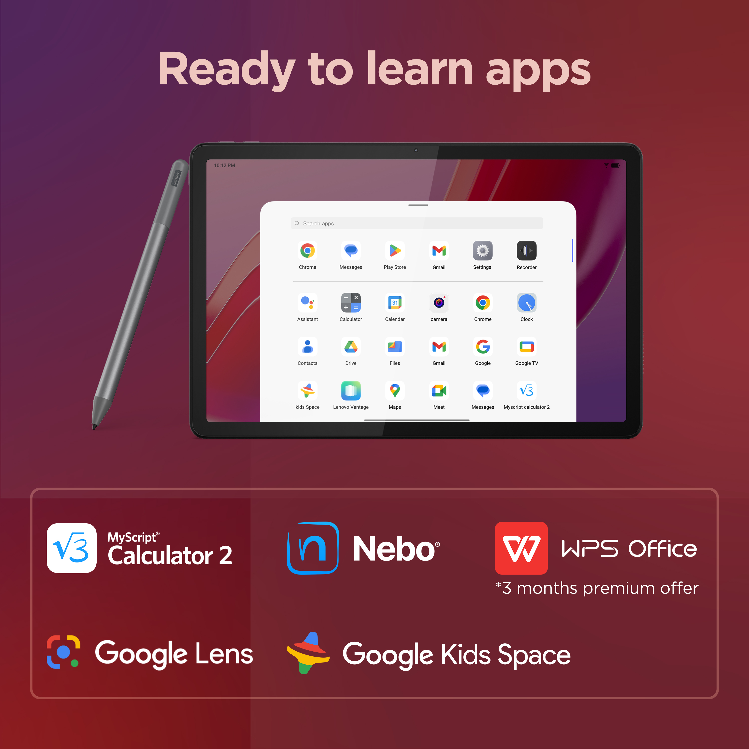Lenovo - Tablet Lenovo Tab M11 TB-330FU 11" (4 / 128GB) 90Hz WiFi Cinzento + Capa + Pen