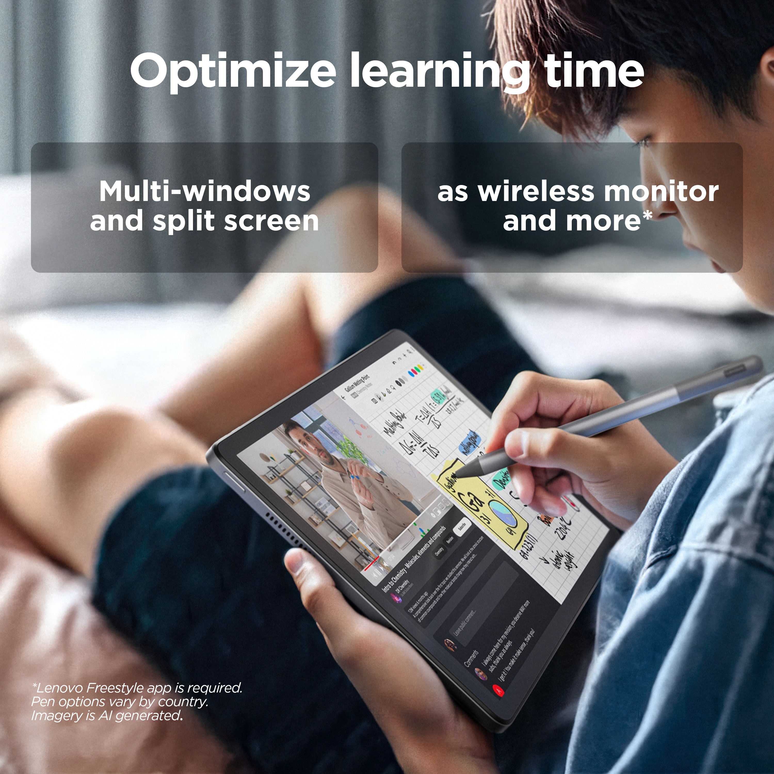 Lenovo - Tablet Lenovo Tab M11 TB-330FU 11" (4 / 128GB) 90Hz WiFi Cinzento + Capa + Pen