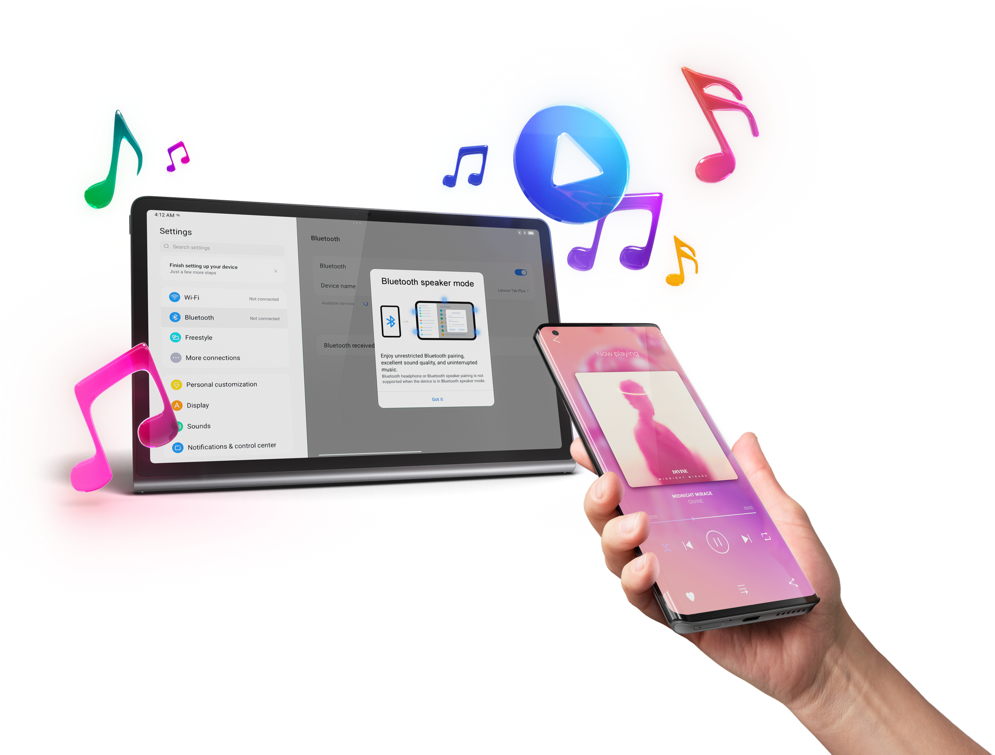 Lenovo - Tablet Lenovo Tab Plus TB351F 11.5" (8 / 256GB) 2K 90Hz WiFi Cinzento