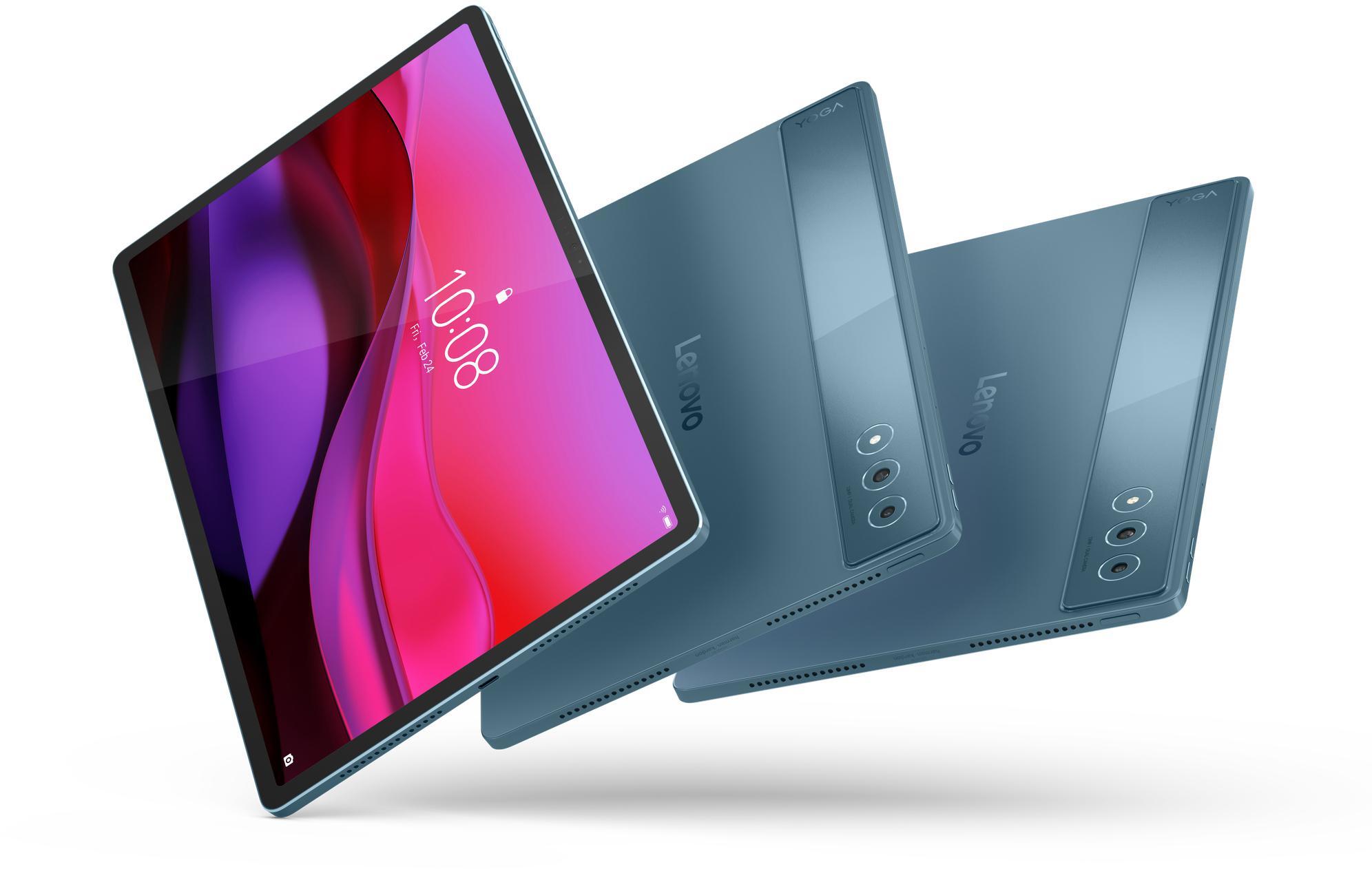 Lenovo - Tablet Lenovo Yoga Tab Plus TB520FU 12.7" (16 / 256GB) 3K 144Hz WiFi Tidal Teal + Capa Teclado + Pen