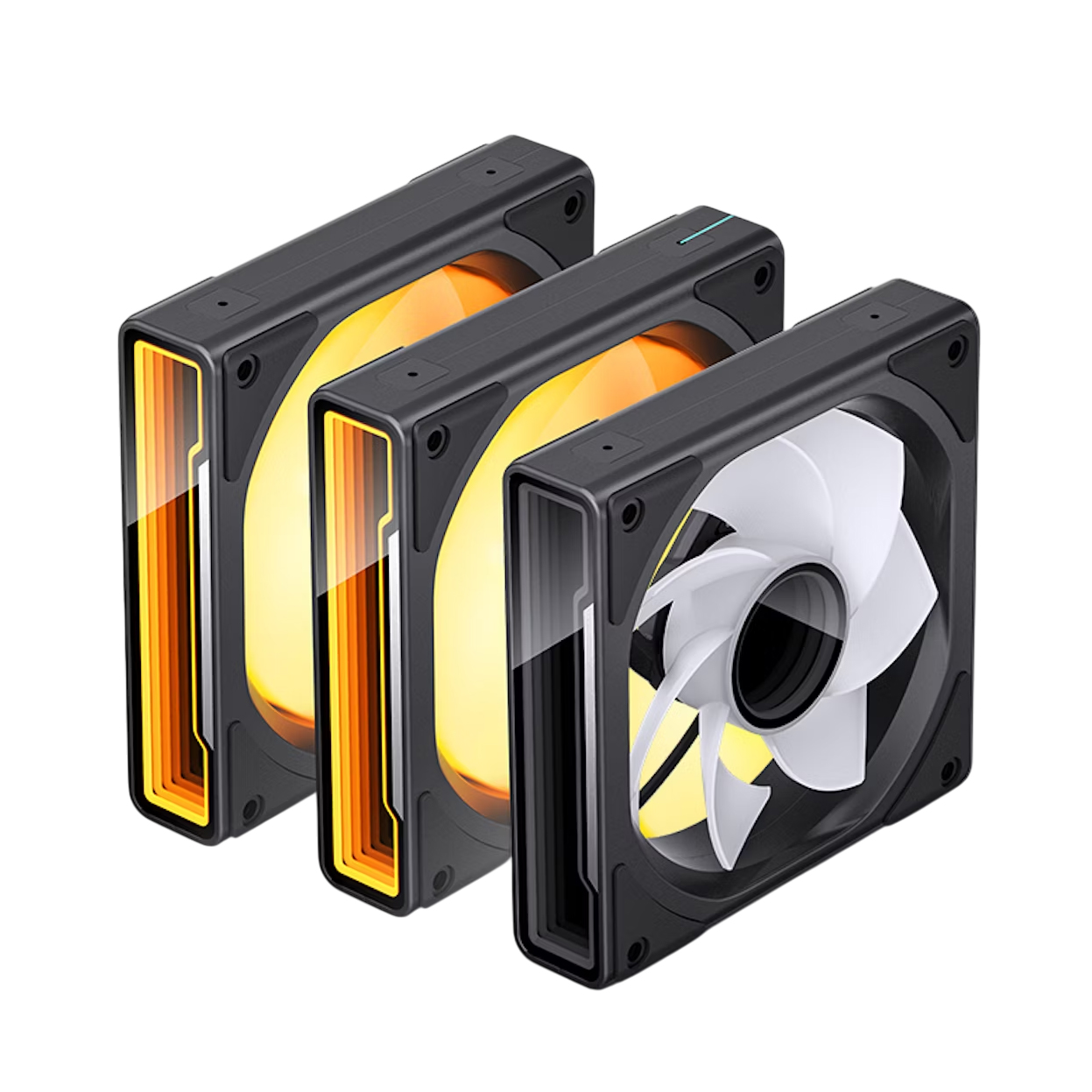 Picture of Picture of Ventoinha Jonsbo ZK-120BR ARGB Reversed PWM Preto - 120mm (3PACK)