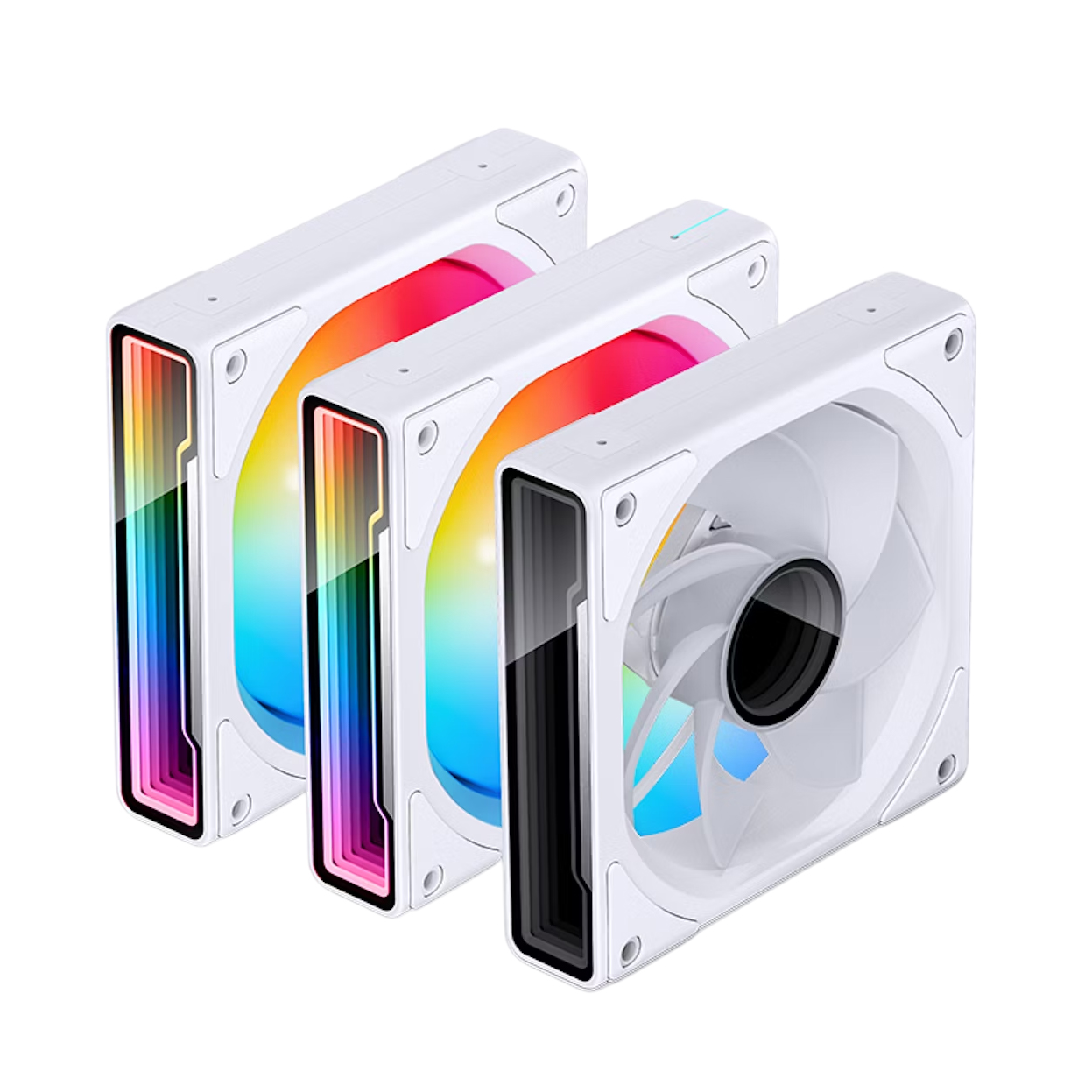 Picture of Picture of Ventoinha Jonsbo ZK-120WR ARGB Reversed PWM Branco - 120mm (3PACK)