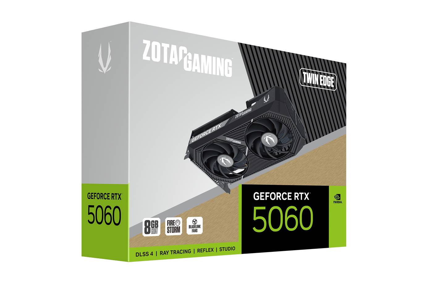 ZOTAC - Gráfica ZOTAC GeForce® RTX 5060 Twin Edge 8GB GDDR7 DLSS4