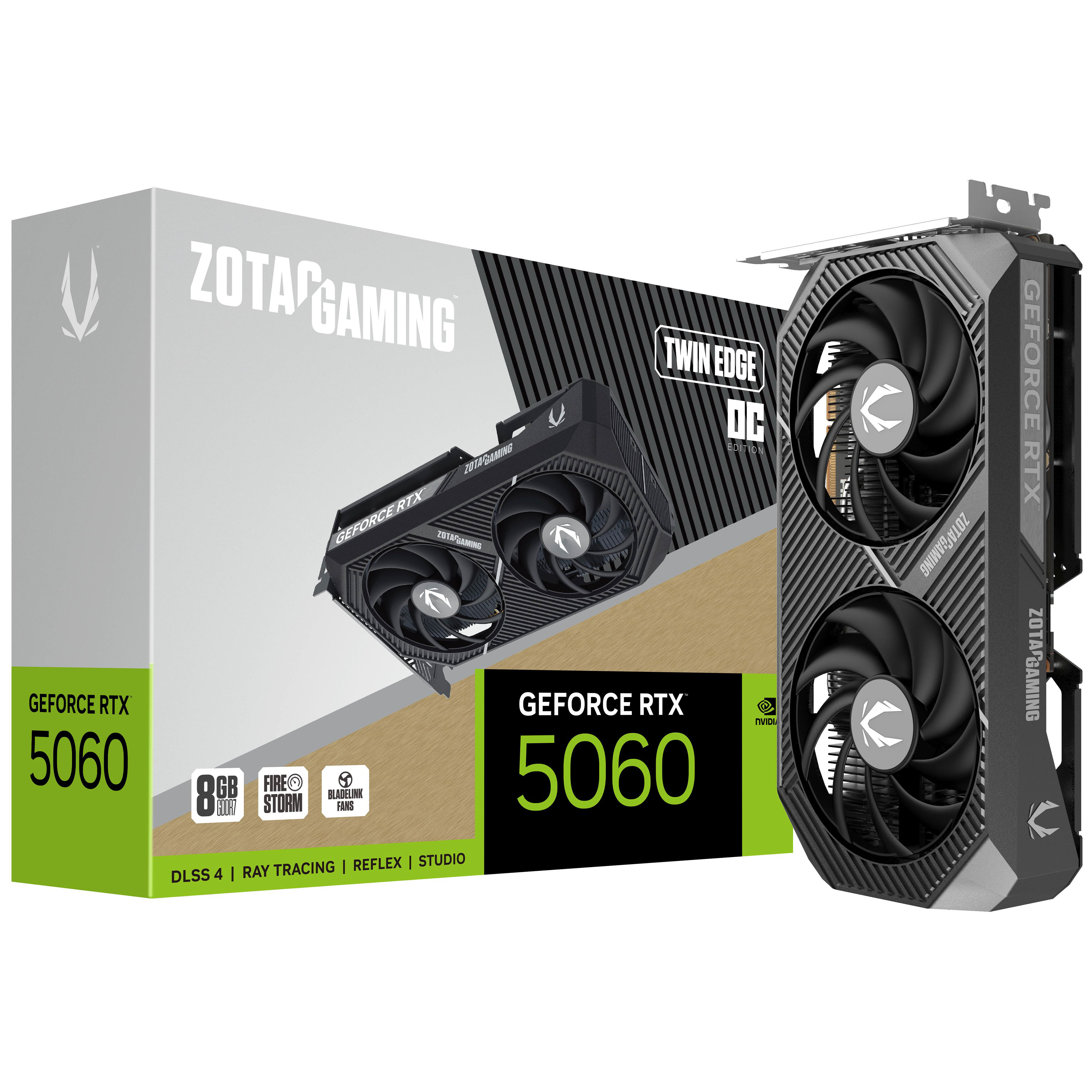 Picture of Picture of Gráfica ZOTAC GeForce® RTX 5060 Twin Edge OC 8GB GDDR7 DLSS4