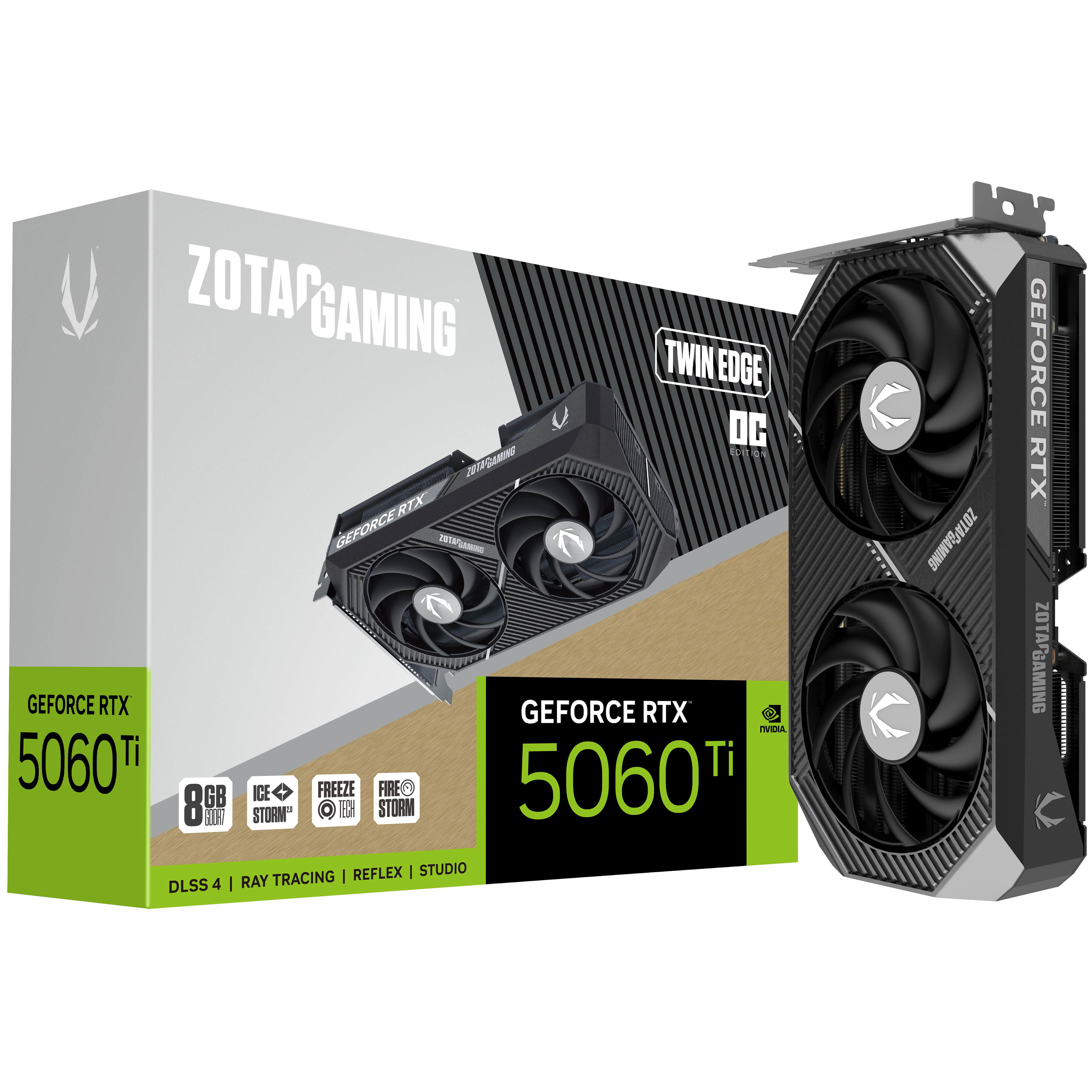 Picture of Picture of Gráfica ZOTAC GeForce® RTX 5060 Ti Twin Edge OC 8GB GDDR7 DLSS4