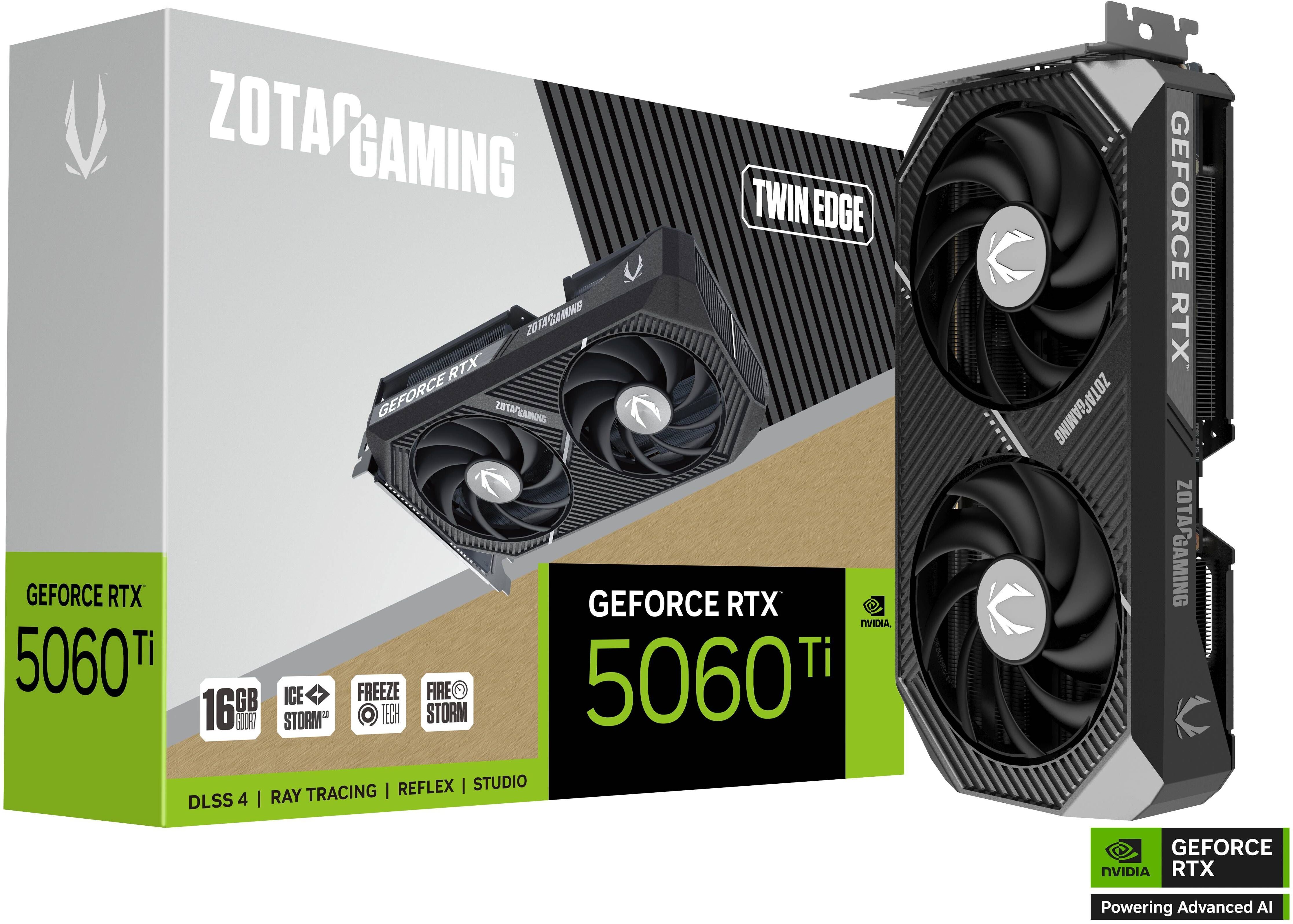 Picture of Picture of Gráfica ZOTAC GeForce® RTX 5060 Ti Twin Edge 16GB GDDR7 DLSS4