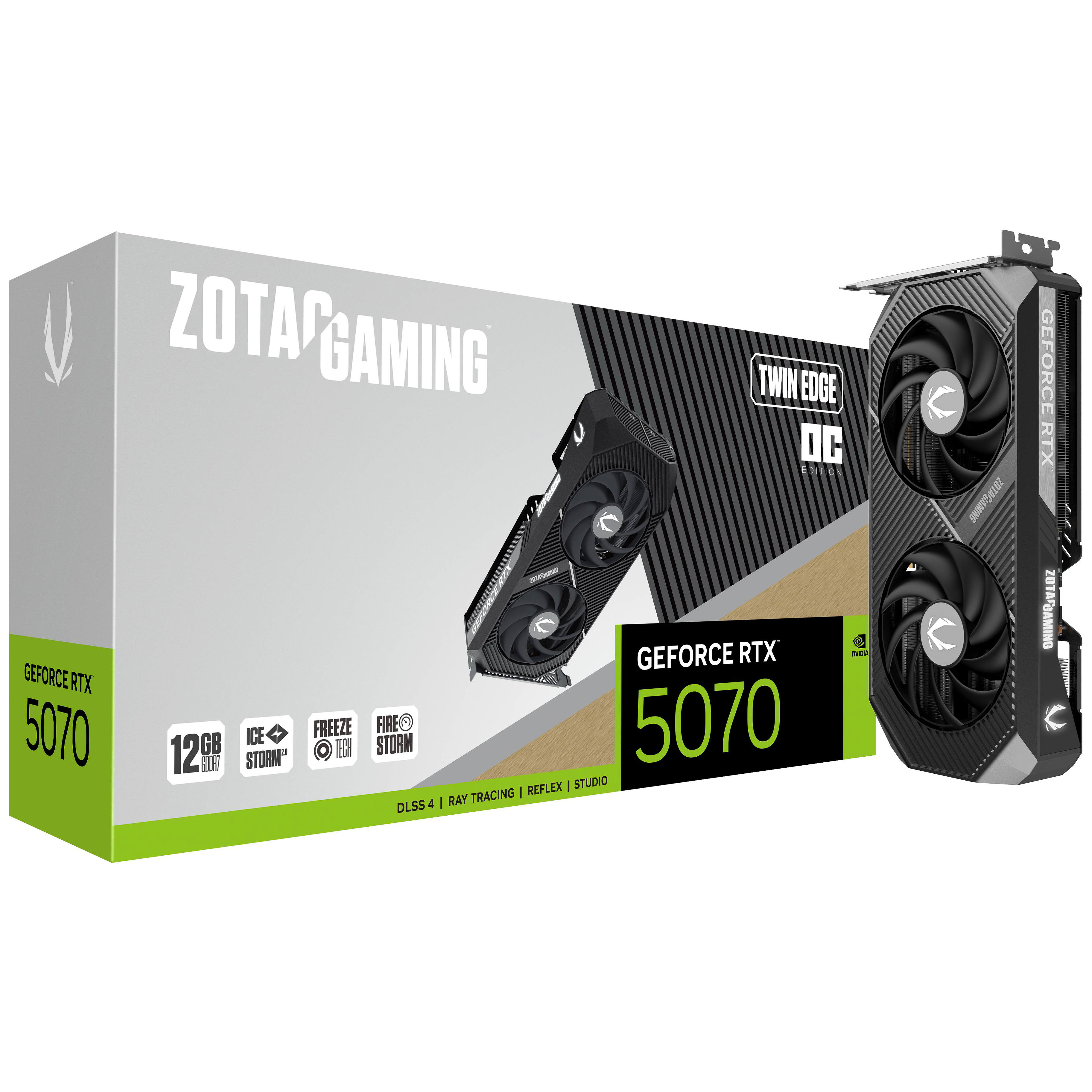 Picture of Picture of Gráfica ZOTAC GeForce® RTX 5070 Twin Edge OC 12GB GDDR7 DLSS4