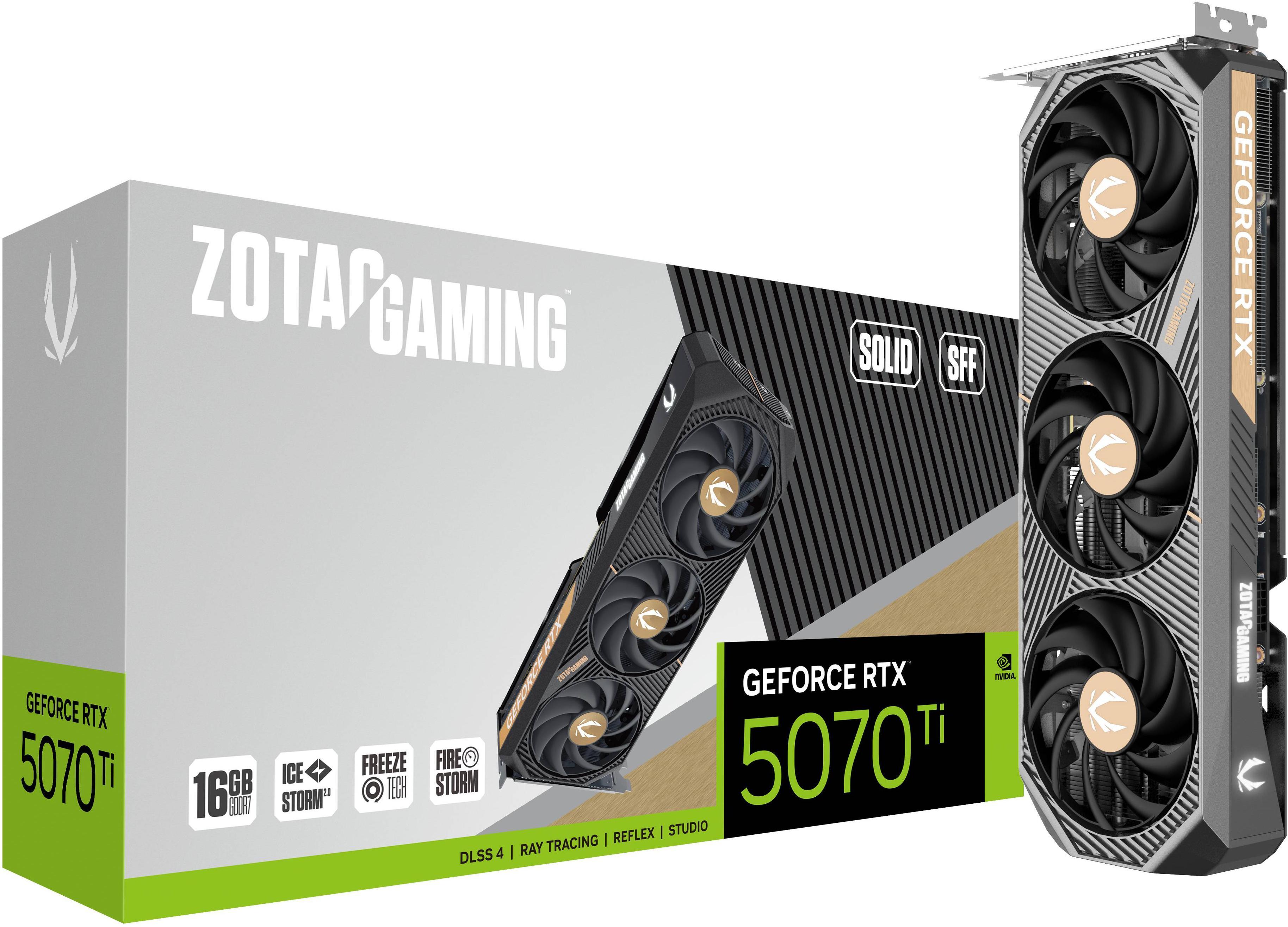 ZOTAC - Gráfica ZOTAC GeForce® RTX 5070 Ti Solid SFF 16GB GDDR7 DLSS4