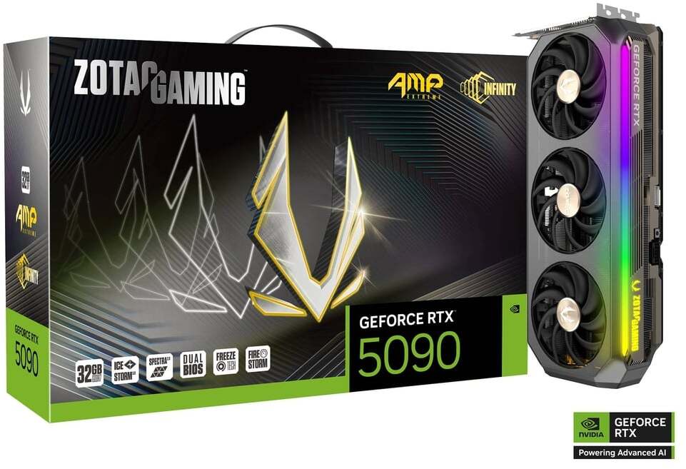 Picture of Picture of Gráfica ZOTAC GeForce® RTX 5090 AMP Extreme Infinity 32GB GDDR7 DLSS4