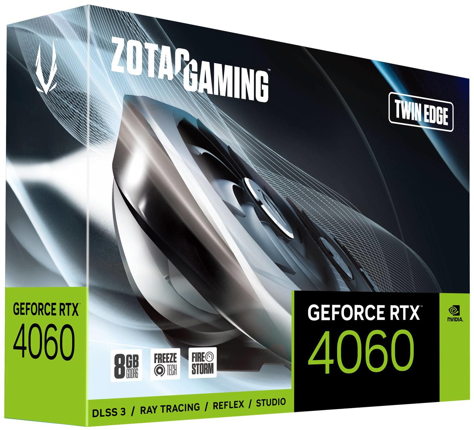 ZOTAC - Gráfica ZOTAC GeForce® RTX 4060 Twin Edge  8GB GDDR6 DLSS3