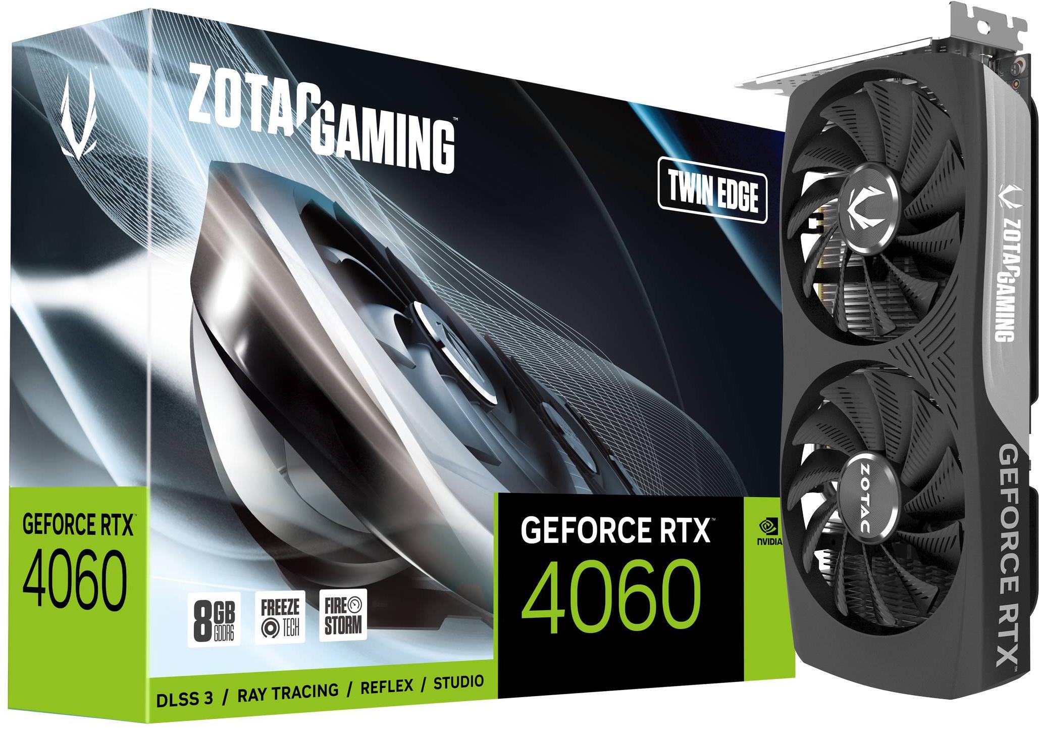 ZOTAC - Gráfica ZOTAC GeForce® RTX 4060 Twin Edge  8GB GDDR6 DLSS3