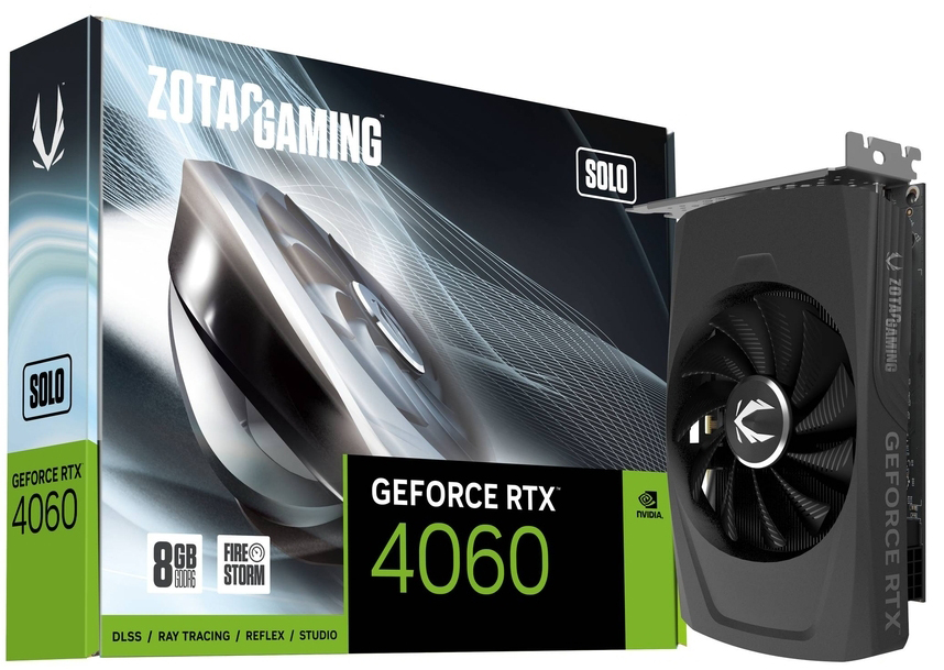 Picture of Picture of Gráfica ZOTAC GeForce® RTX 4060 Solo 8GB GDDR6 DLSS3