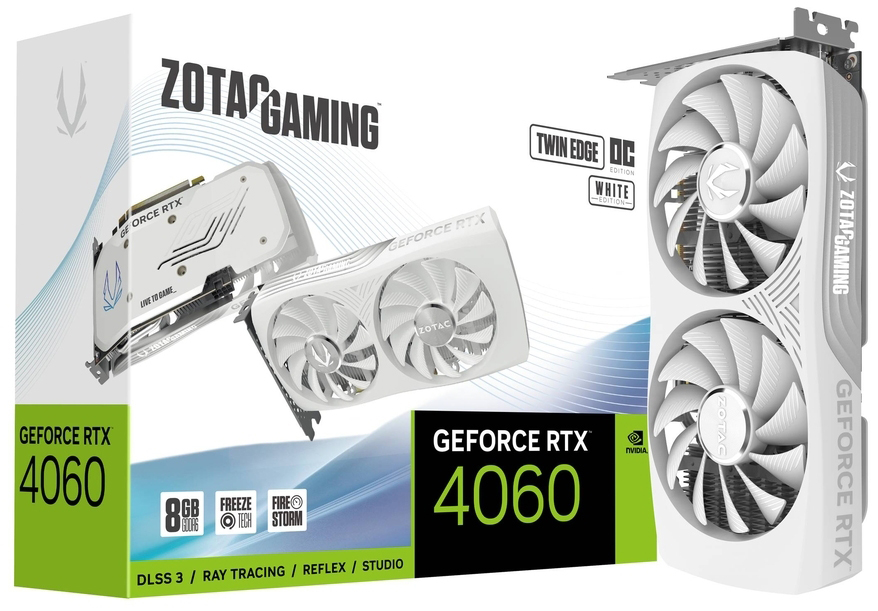 Picture of Picture of Gráfica ZOTAC GeForce® RTX 4060 Twin Edge White Edition 8GB GDDR6 DLSS3