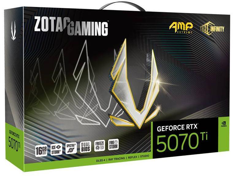 ZOTAC - Gráfica ZOTAC GeForce® RTX 5070 Ti AMP Extreme Infinity 16GB GDDR7 DLSS4