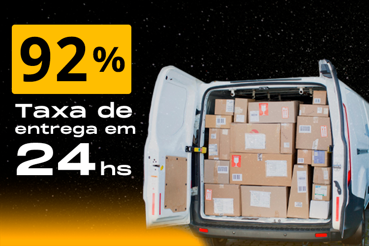 Taxas de entregas a 92%!!