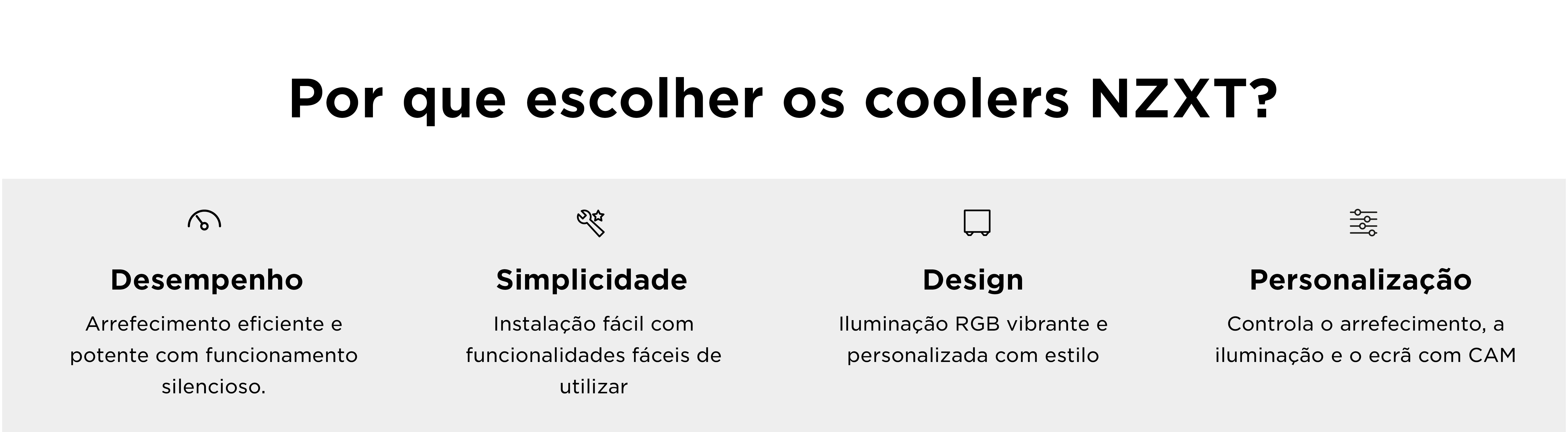 Por que escolher os coolers NZXT?