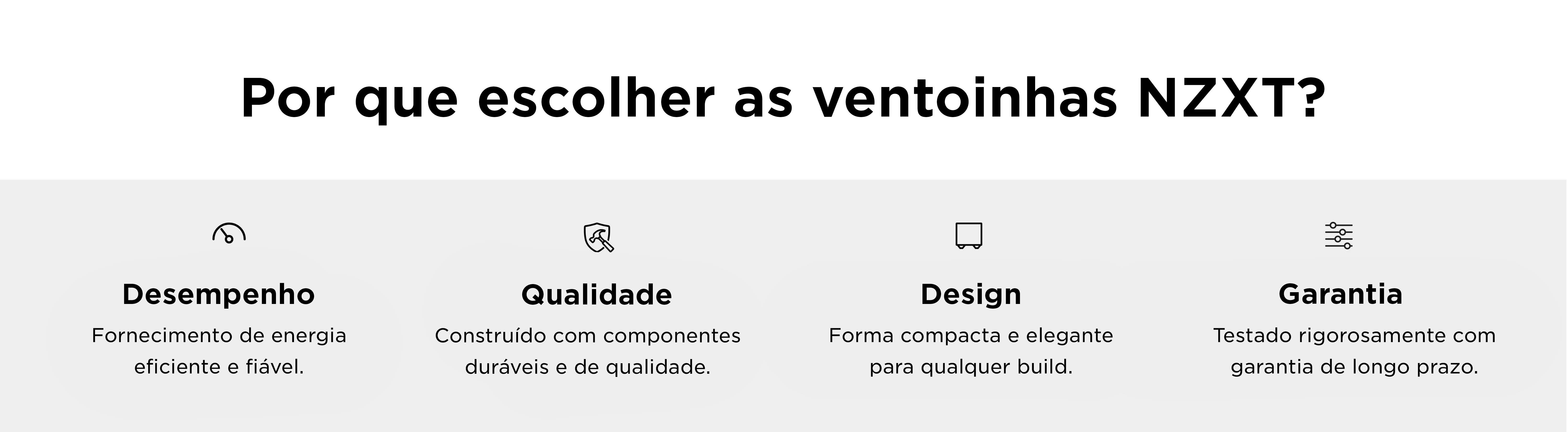 Por que escolher as Ventoinhas NZXT?