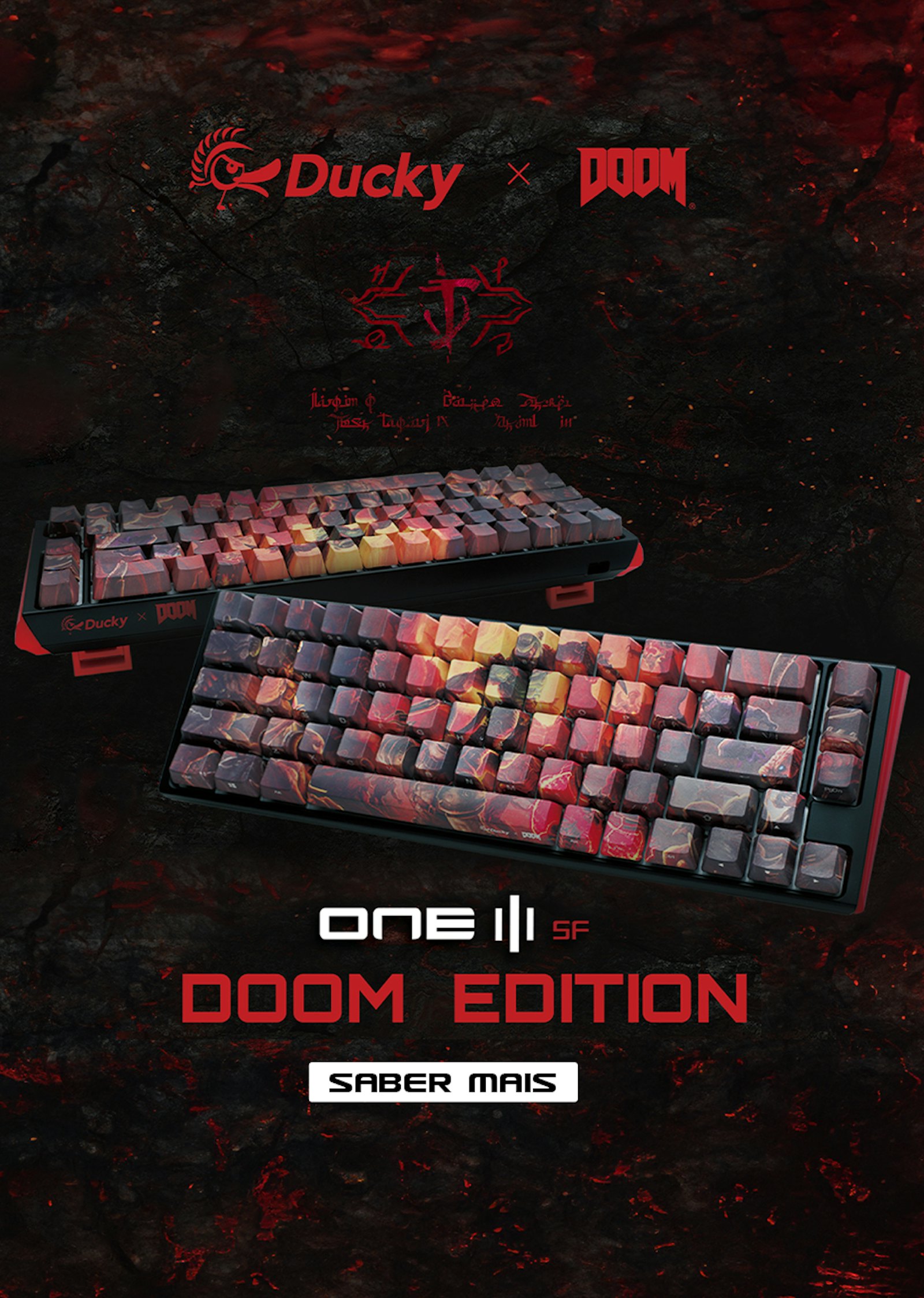 Novos Teclados Ducky One 3 Doom Edition