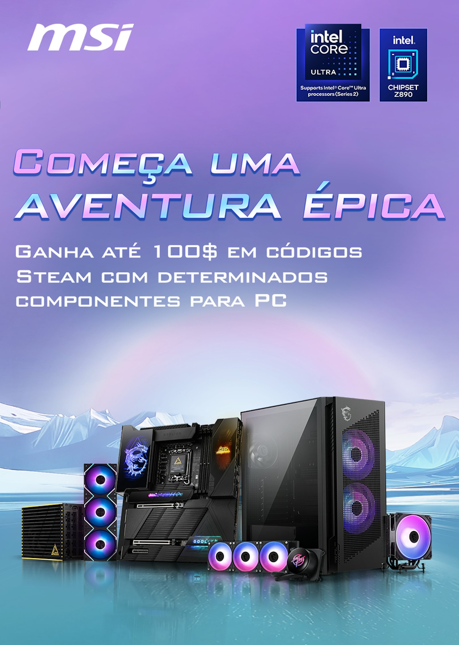 Picture of Compra uma motherboard, um AIO, uma fonte de alimentação ou uma caixa de PC elegíveis e recebe um código Steam!