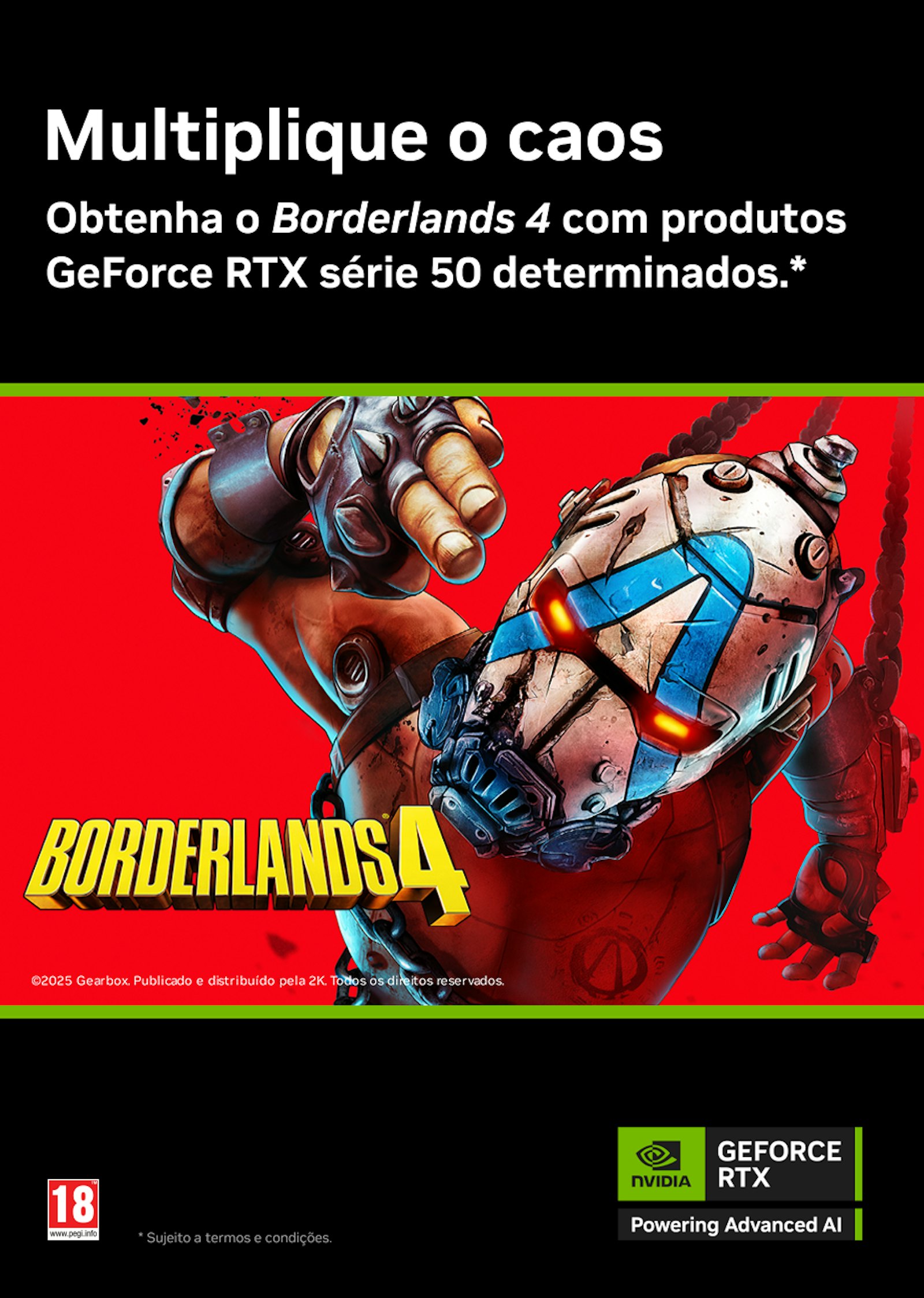 Picture of Obtenha o Borderlands 4 com produtos GeForce RTX série 50 determinados.