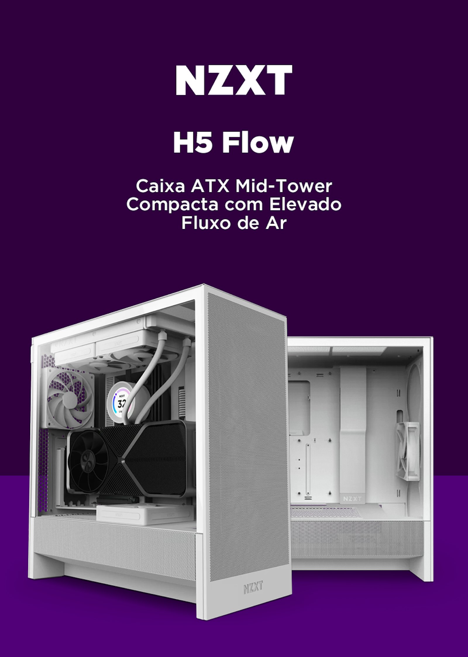 Picture of Conhece as caixas ATX NZXT H5 Flow Compact