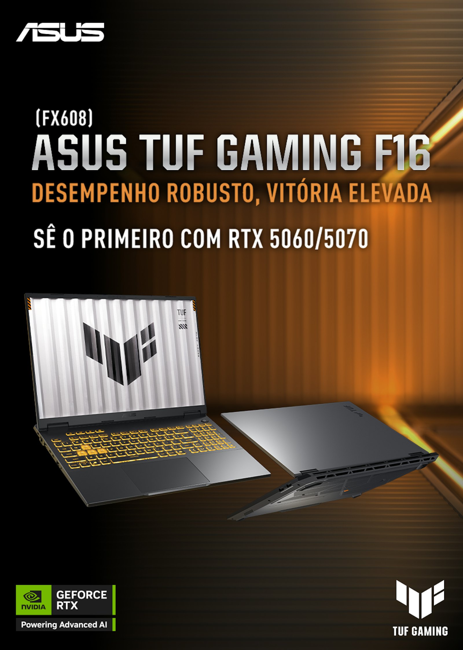 Portáteis ASUS RTX 5060 e 5070